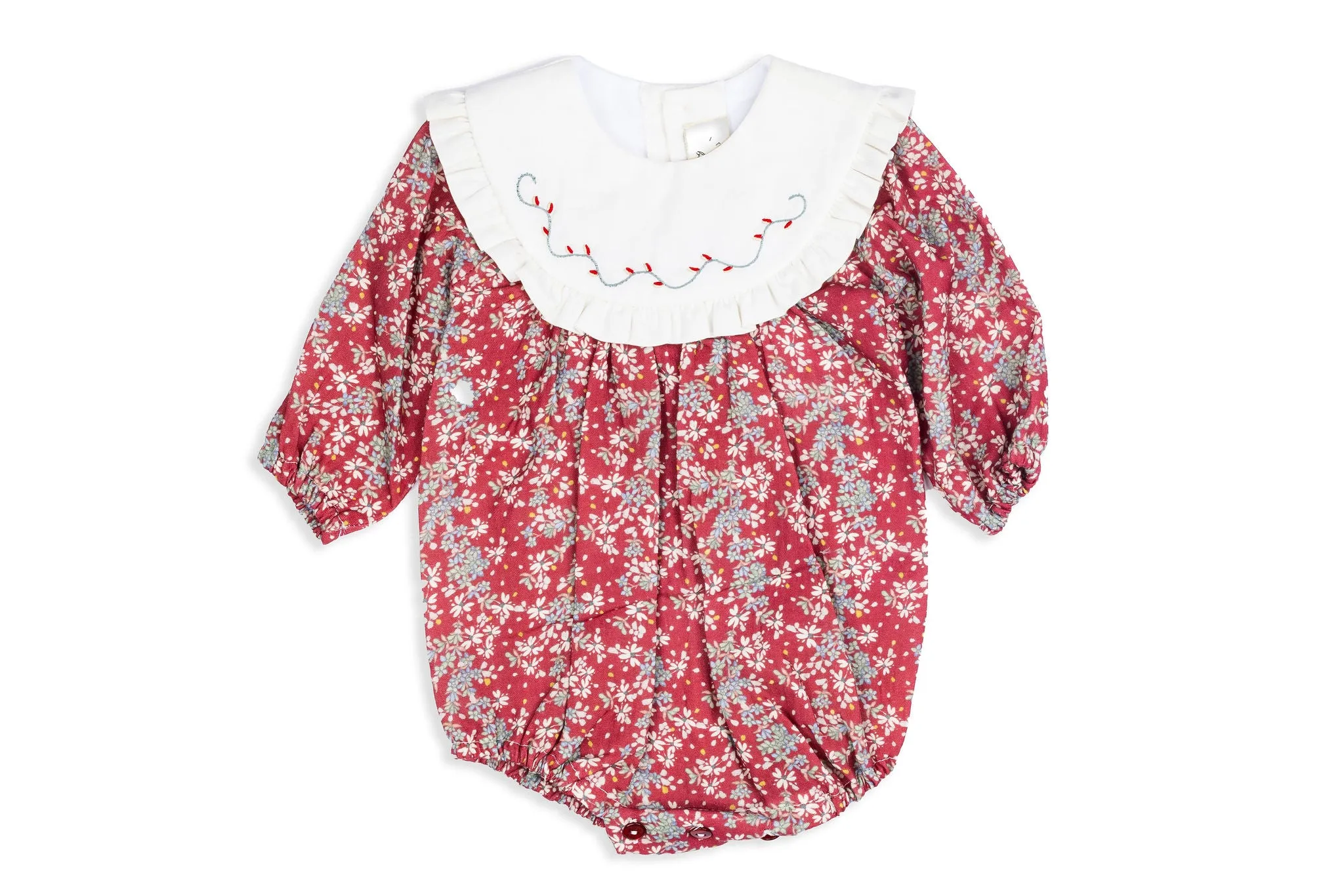 Hurlingham Raspberry Festive Romper