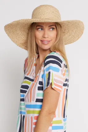 Ibiza Wide Brim Hat - Straw