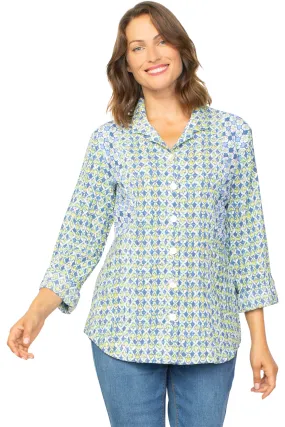 Ikat Mixed Tunic