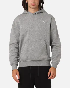 Jordan Brooklyn Fleece Pullover Hoodie Carbon Heather/White