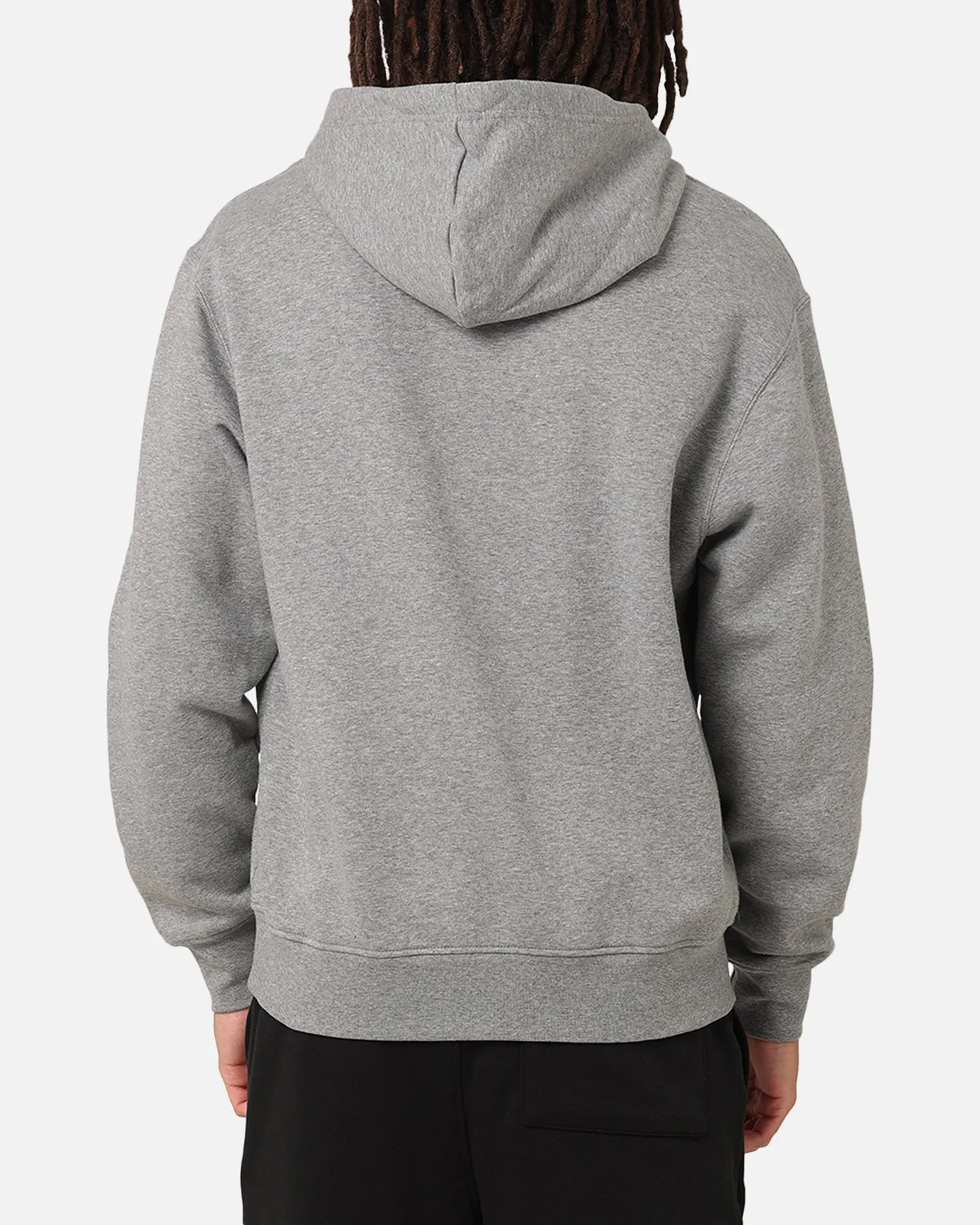 Jordan Brooklyn Fleece Pullover Hoodie Carbon Heather/White