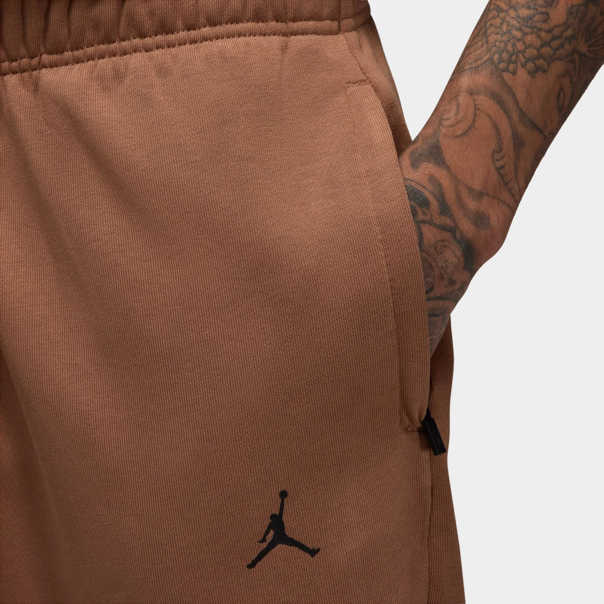 Jordan Dri-FIT Sport Crossover Fleece Joggers Archaeo Brown / White