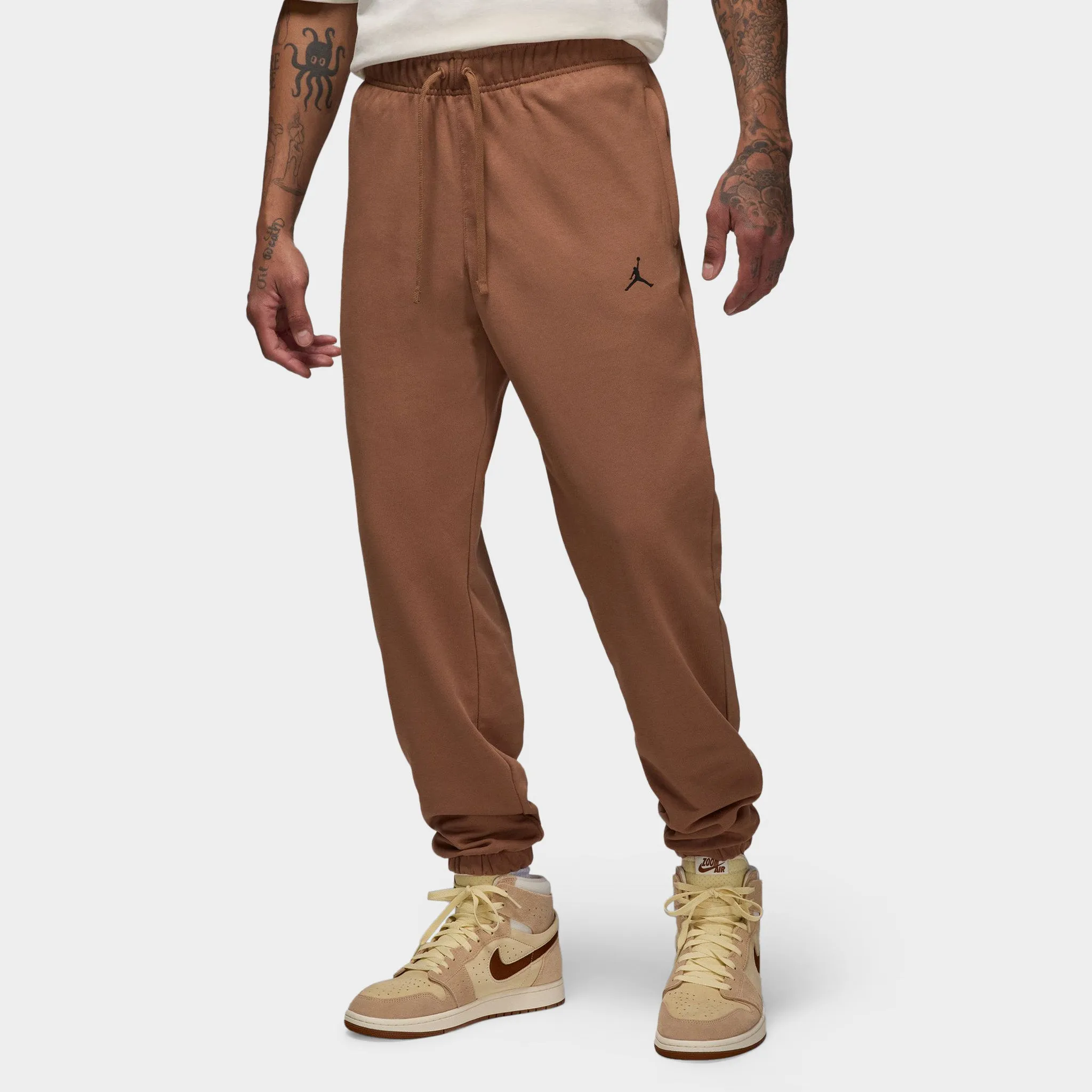 Jordan Dri-FIT Sport Crossover Fleece Joggers Archaeo Brown / White