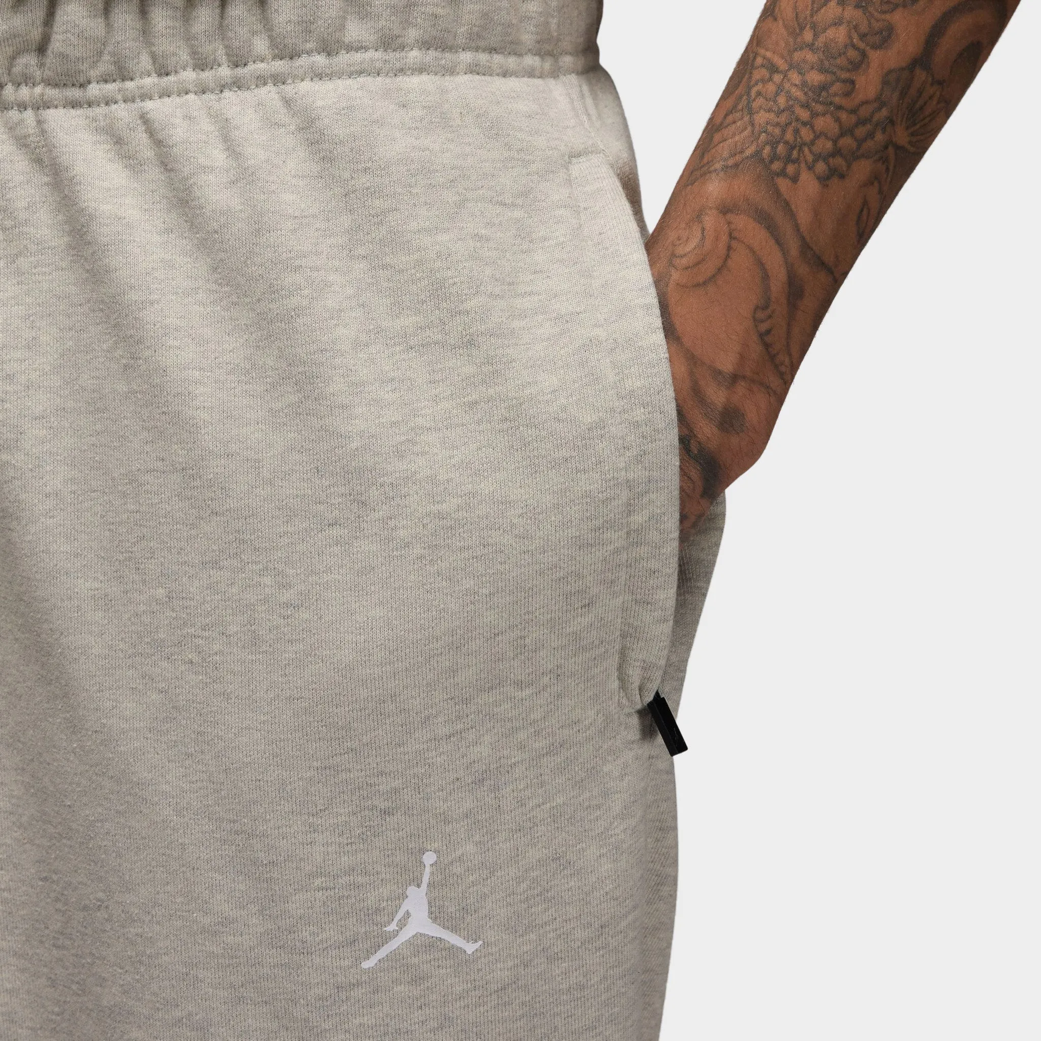 Jordan Dri-FIT Sport Crossover Fleece Joggers Grey Heather / White