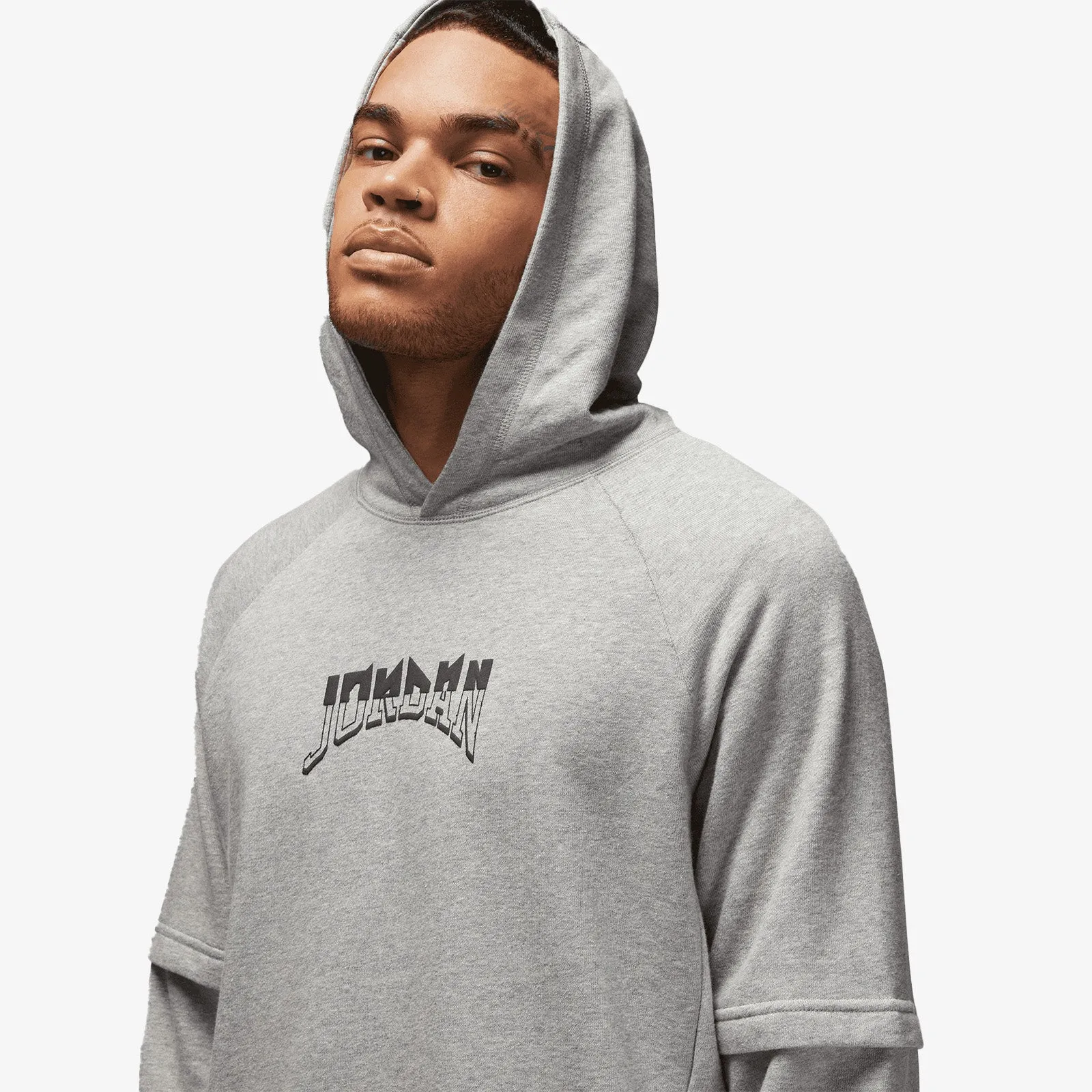 Jordan Dri-FIT Sport Pullover Fleece Hoodie - Grey