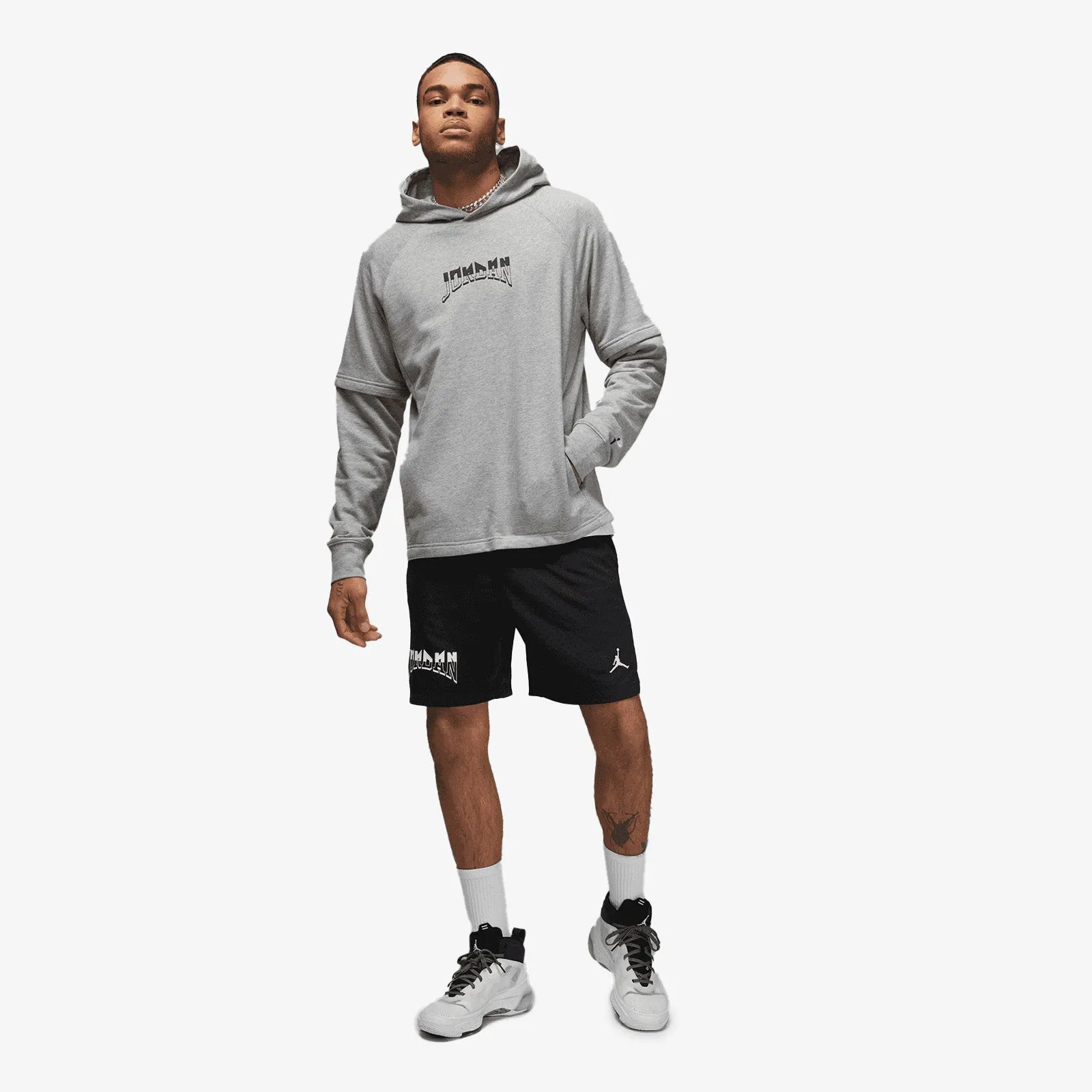 Jordan Dri-FIT Sport Pullover Fleece Hoodie - Grey