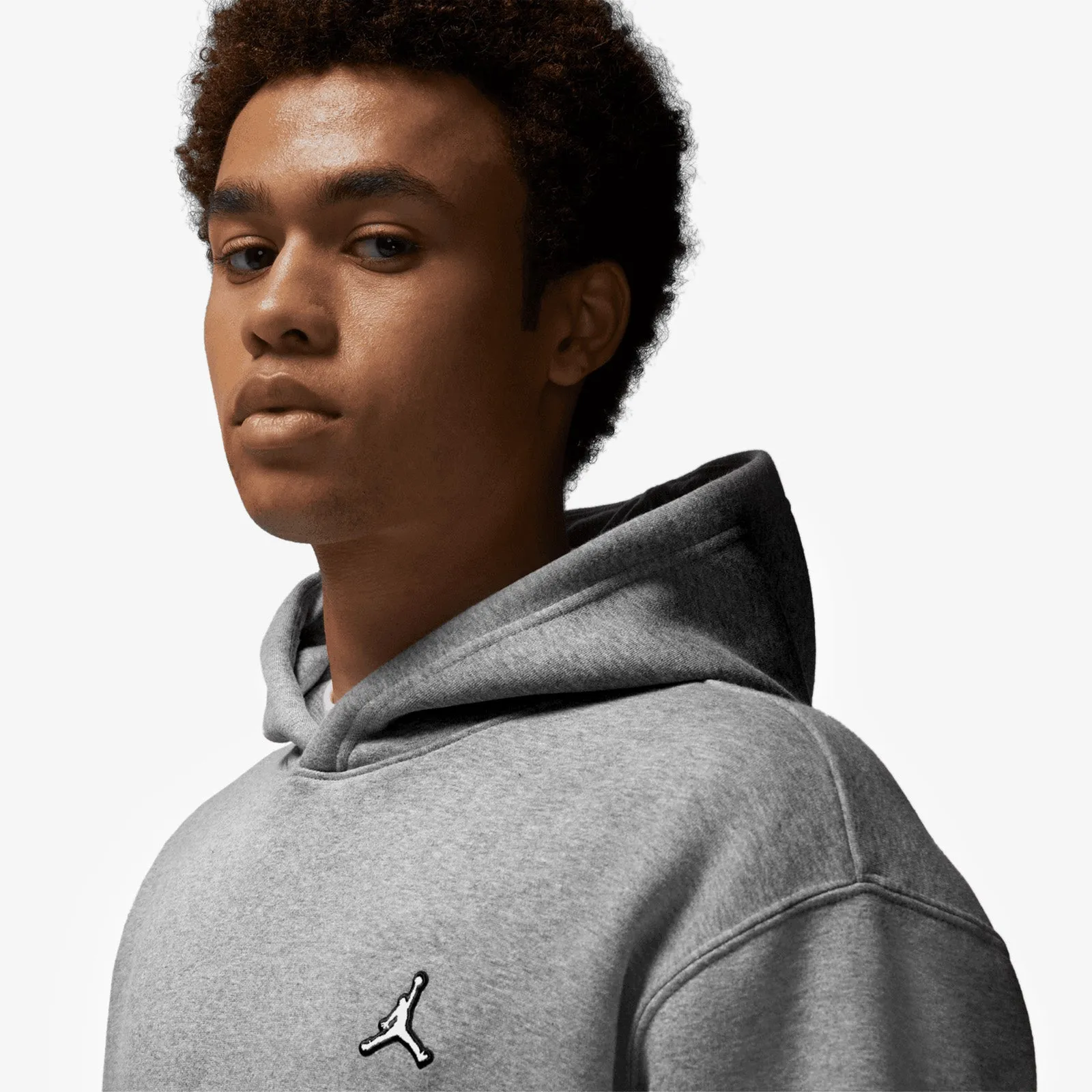 Jordan Essentials Fleece Pullover Hoodie - Grey