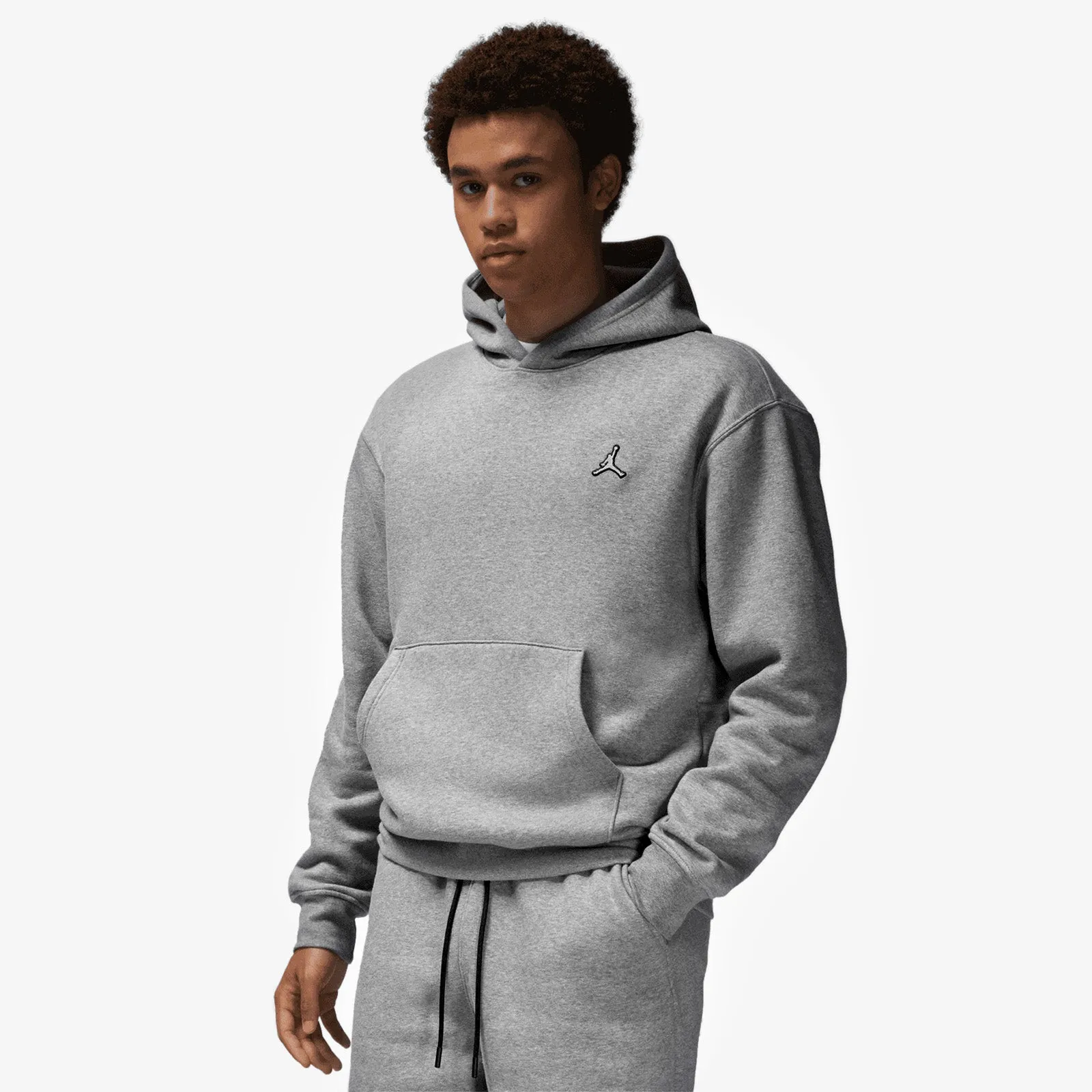 Jordan Essentials Fleece Pullover Hoodie - Grey