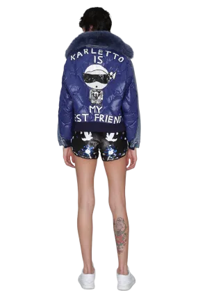 Karletto is My Bestfriend Denim Duvet Jacket