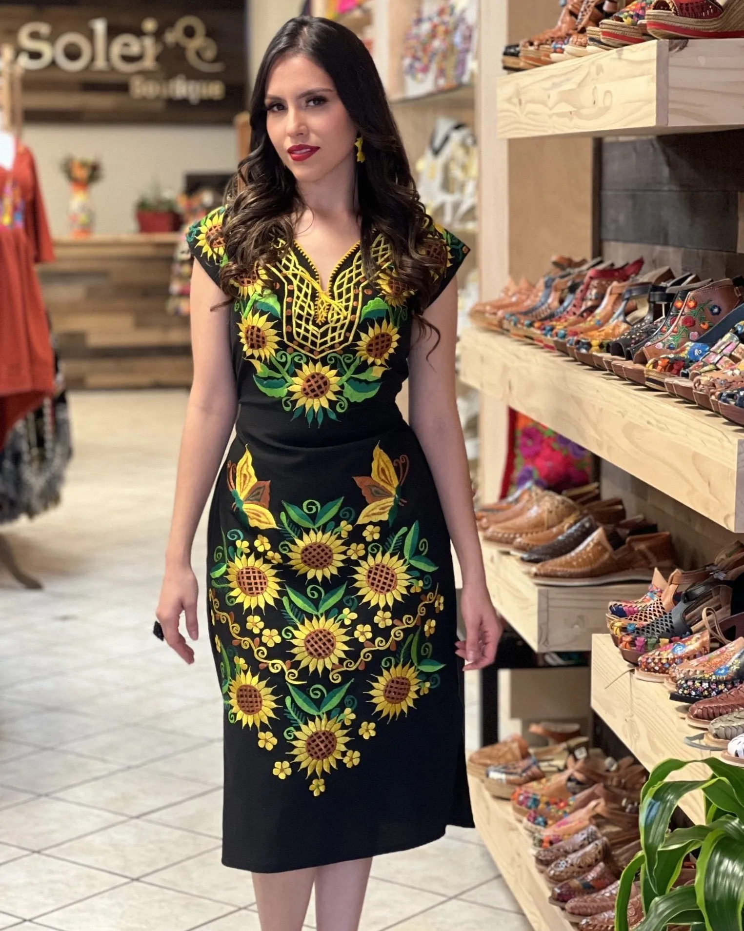 Kimono Girasol Midi Dress