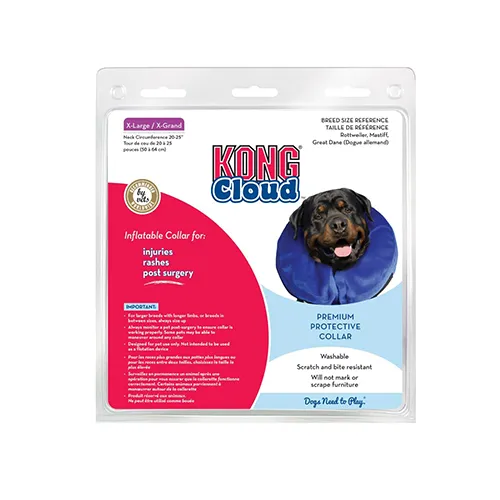 KONG Cloud Collar - Inflatable Collar for Injuries, Post Surgery Recovery