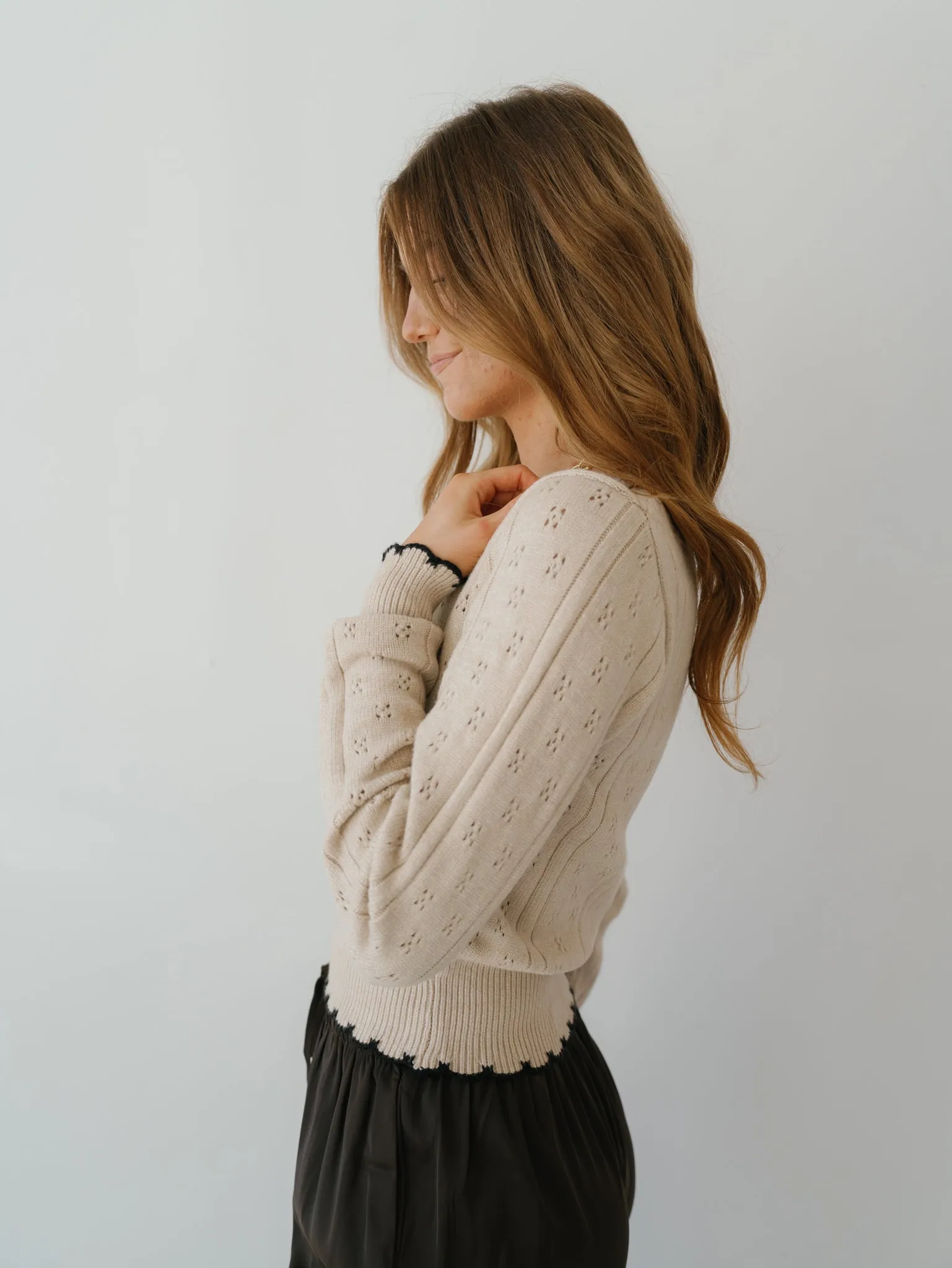 Lexie Pointelle Sweater