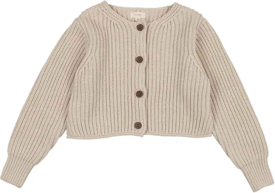 Lil Legs Oat Basic Cardigan