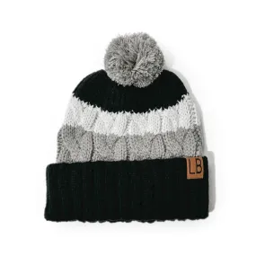 Little Bipsy Chunky Pom Beanie - Black