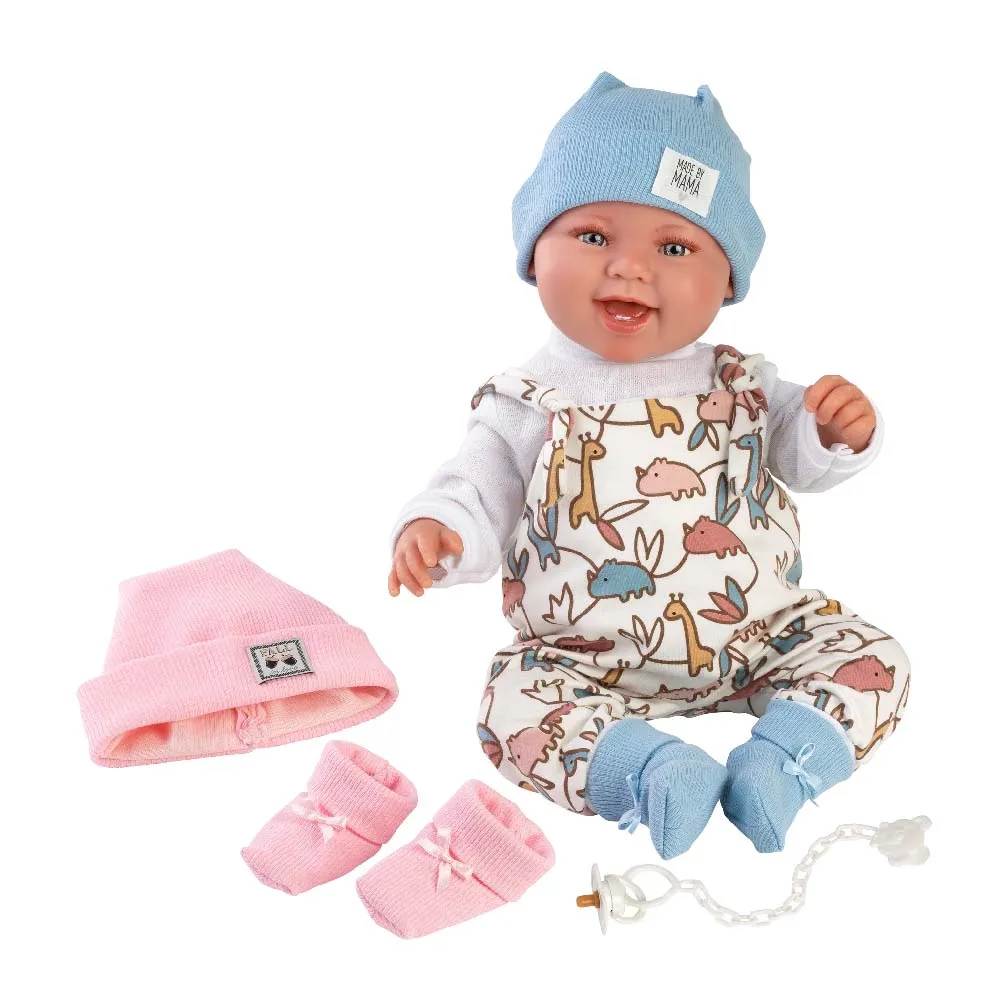 Llorens - Baby Doll with Laughing Mechanism, with 2-in-1 Clothing: Tala 44cm