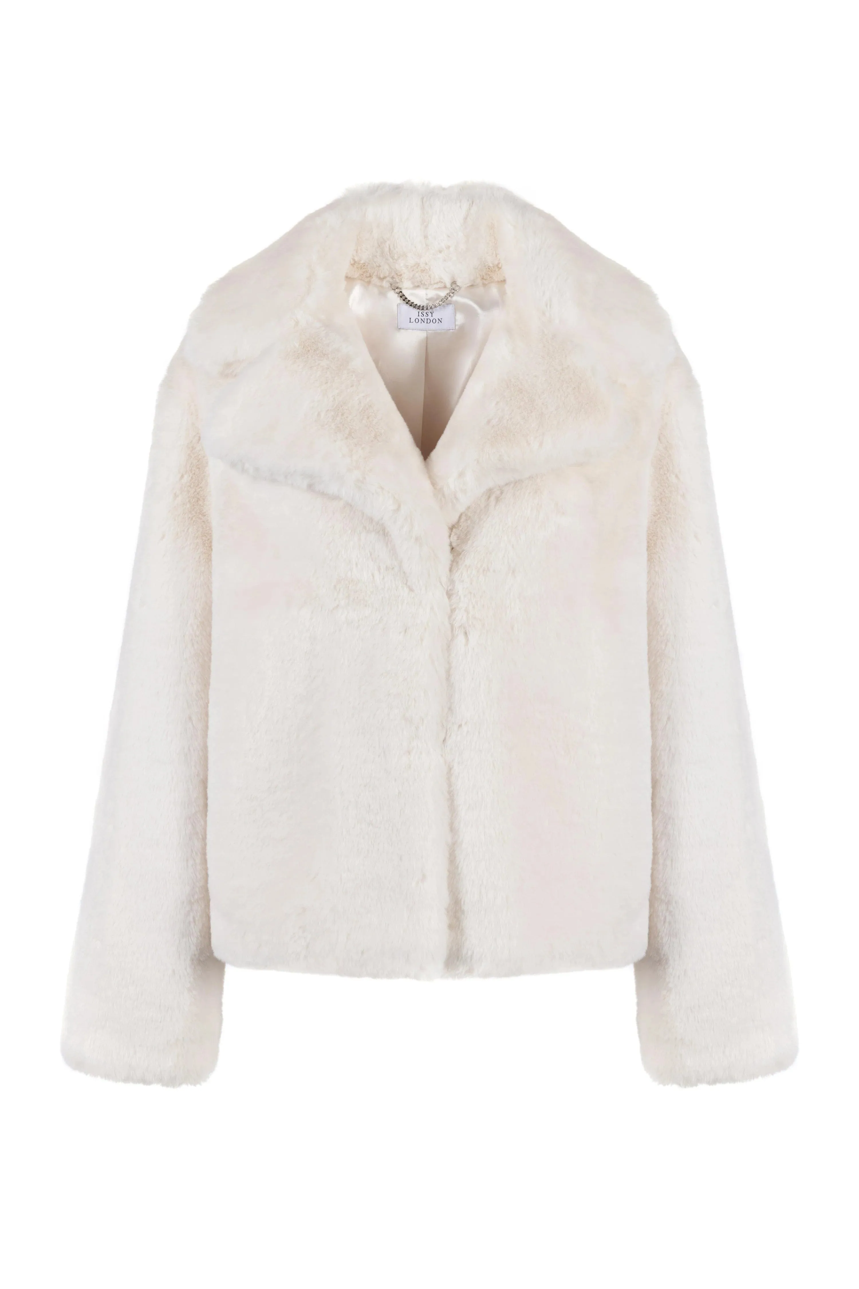 Loren Luxe Soft Vegan Faux Fur Jacket | Cream