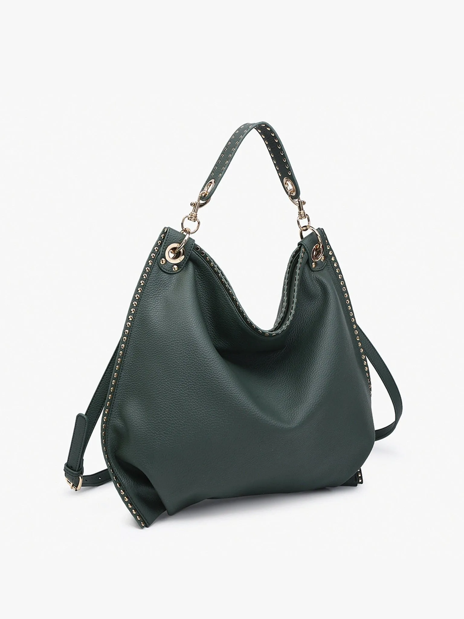 M2576 Carly Studded Hobo/Crossbody Bag