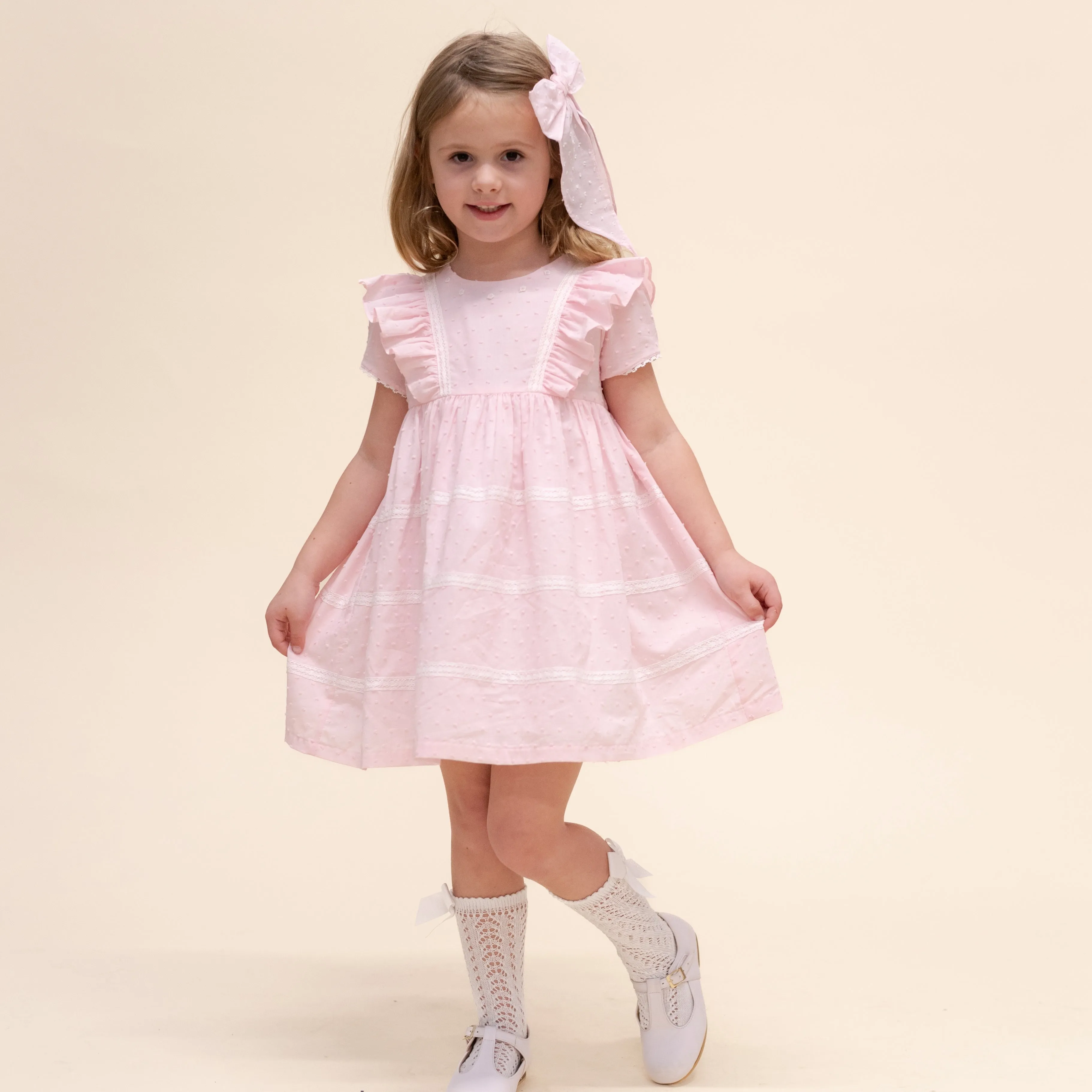 Magnolia Girl Dress - Blush