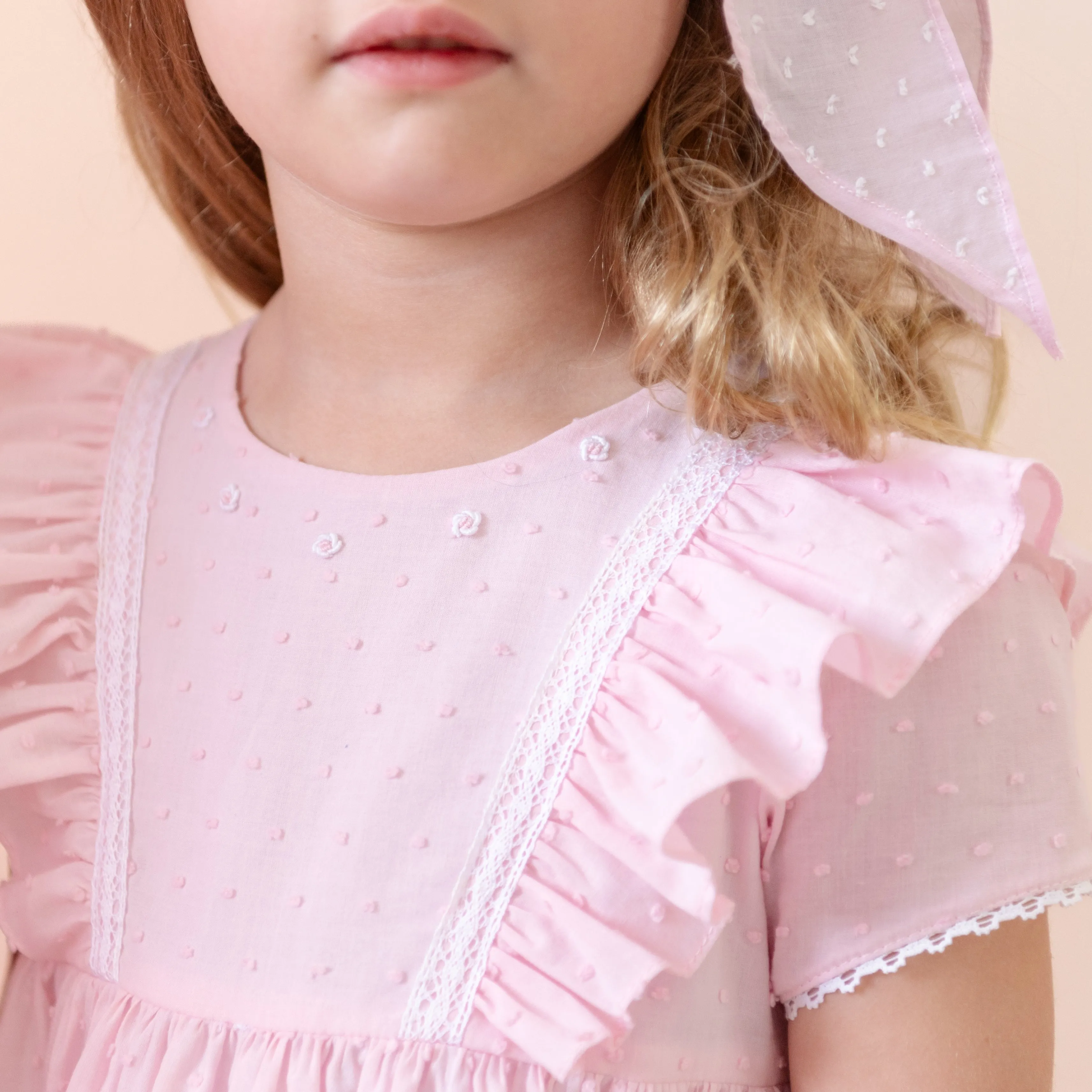 Magnolia Girl Dress - Blush