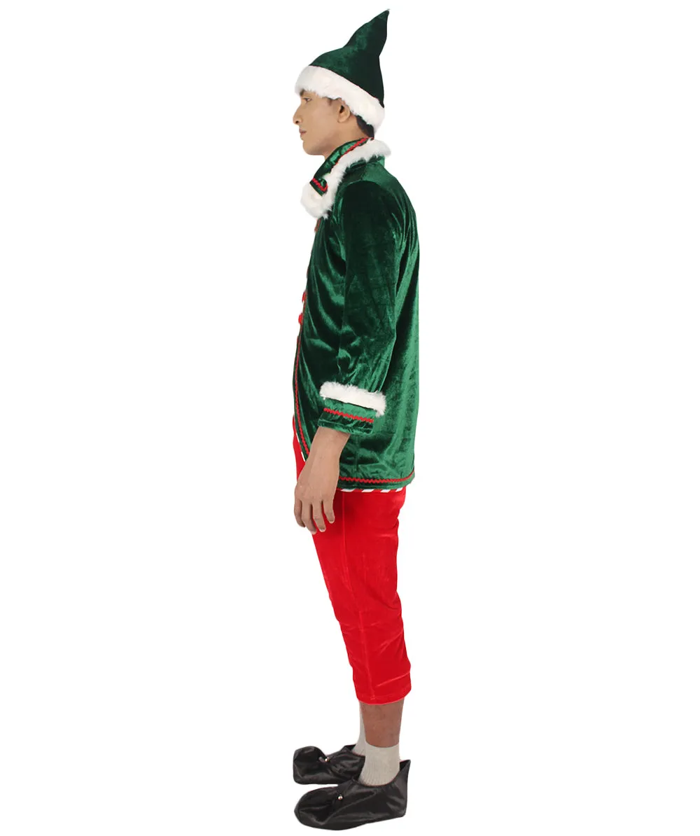 Men's Deluxe Santa Santa's helper Costume | Holiday Costumes