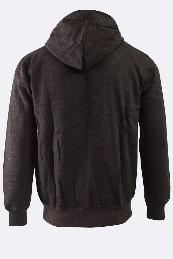 MENS PLAIN ZIPPED HOODIE