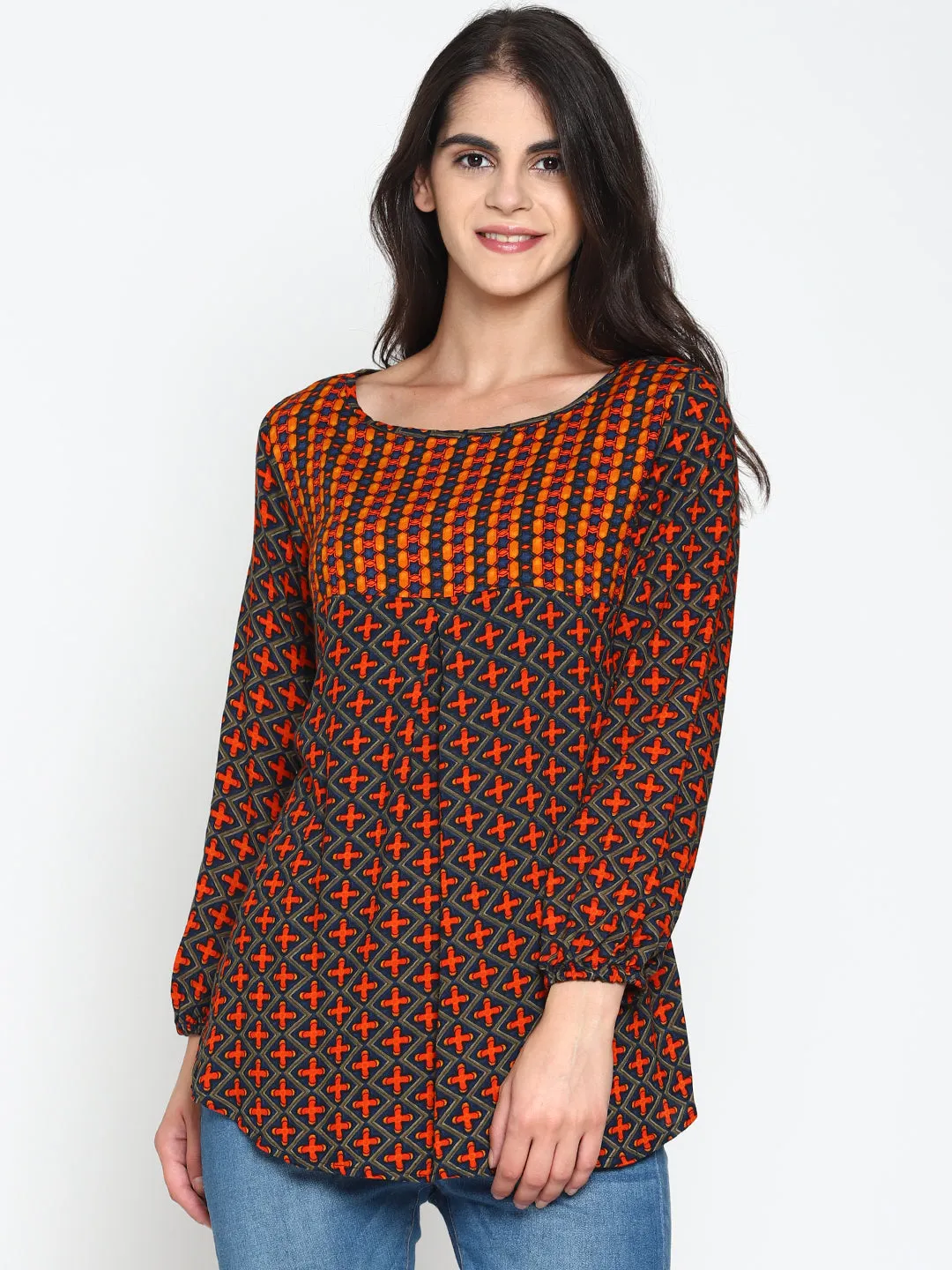 Multicolor Printed Tunic