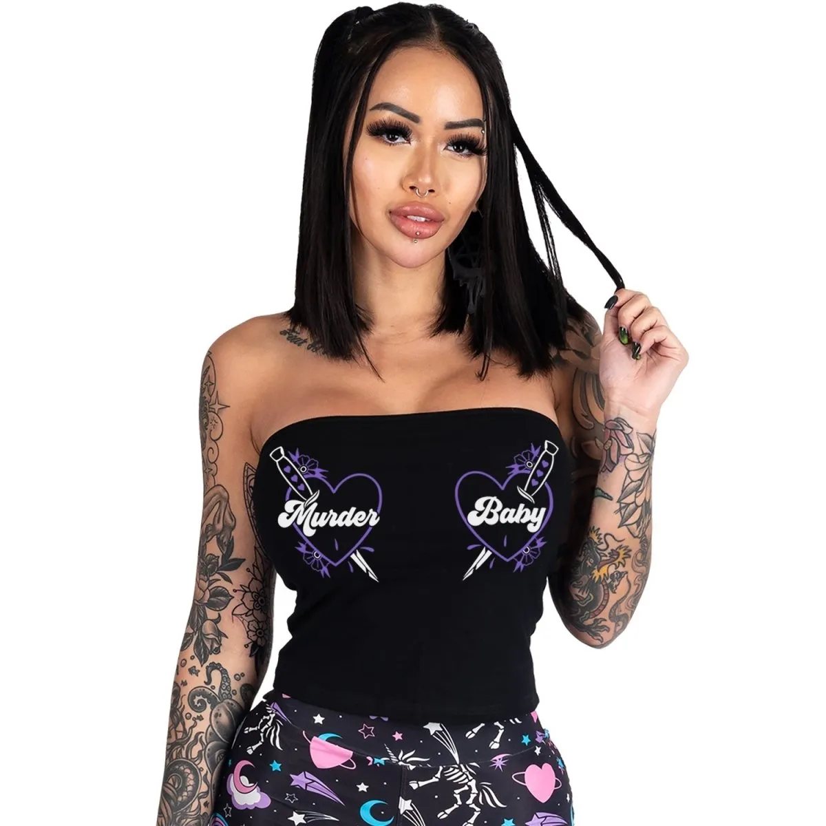 Murder Baby Corset Lace-Up Tee