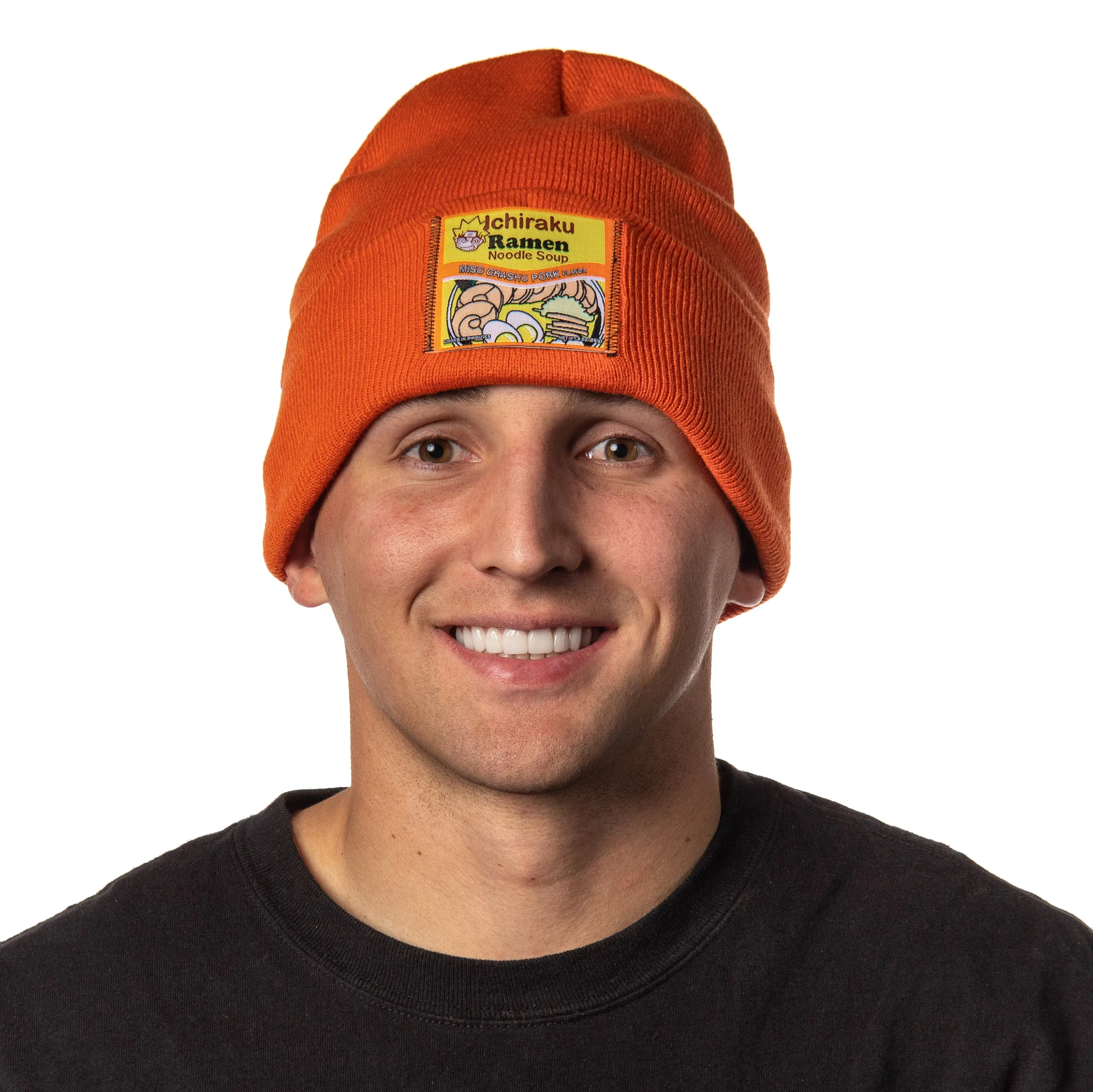 Naruto Shippuden Beanie Ichiraku Ramen Noodle Soup Cuff Knit Beanie Hat Cap