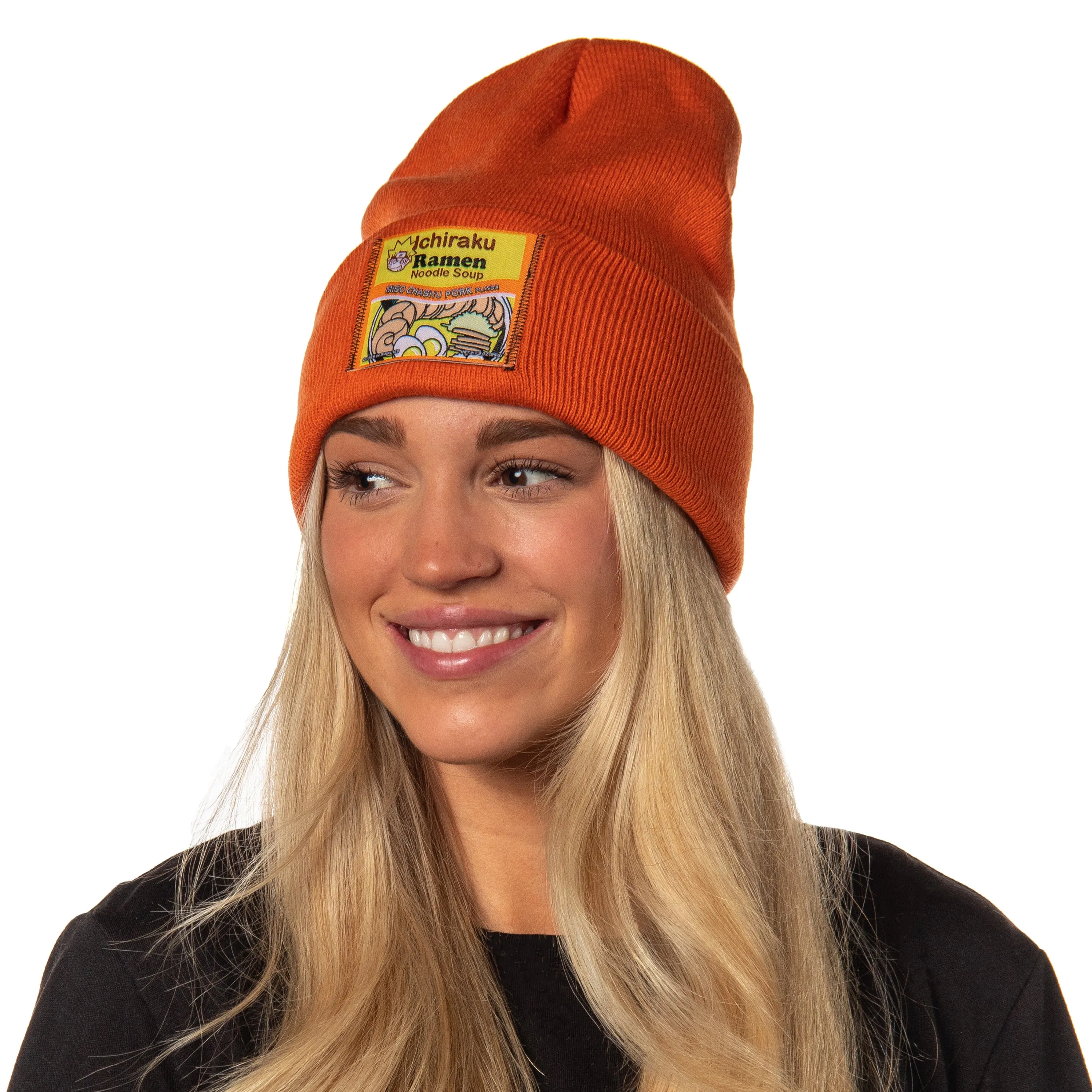 Naruto Shippuden Beanie Ichiraku Ramen Noodle Soup Cuff Knit Beanie Hat Cap