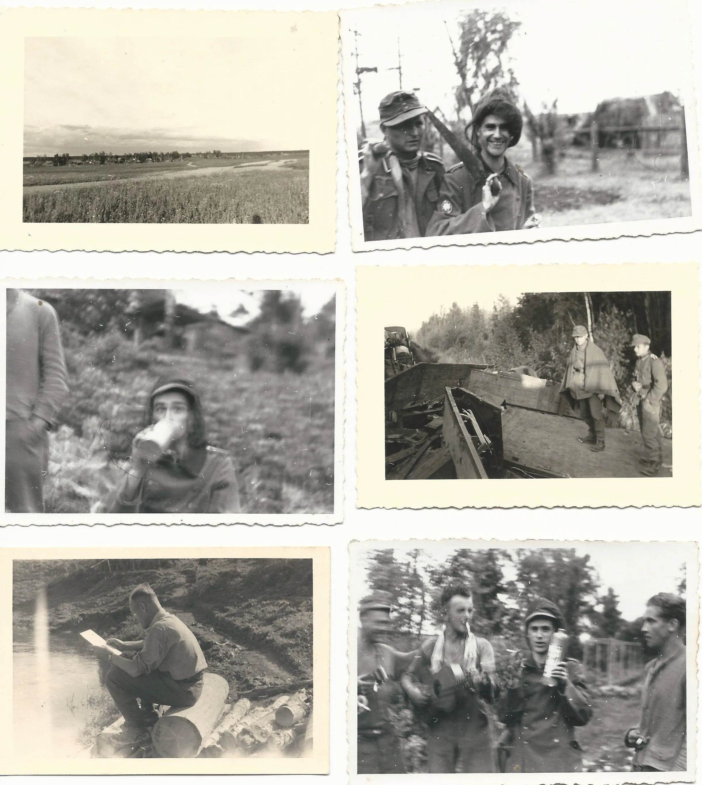 Original German WWII Named Gebirgsjäger Soldbuch with Medals and Photos Grouping