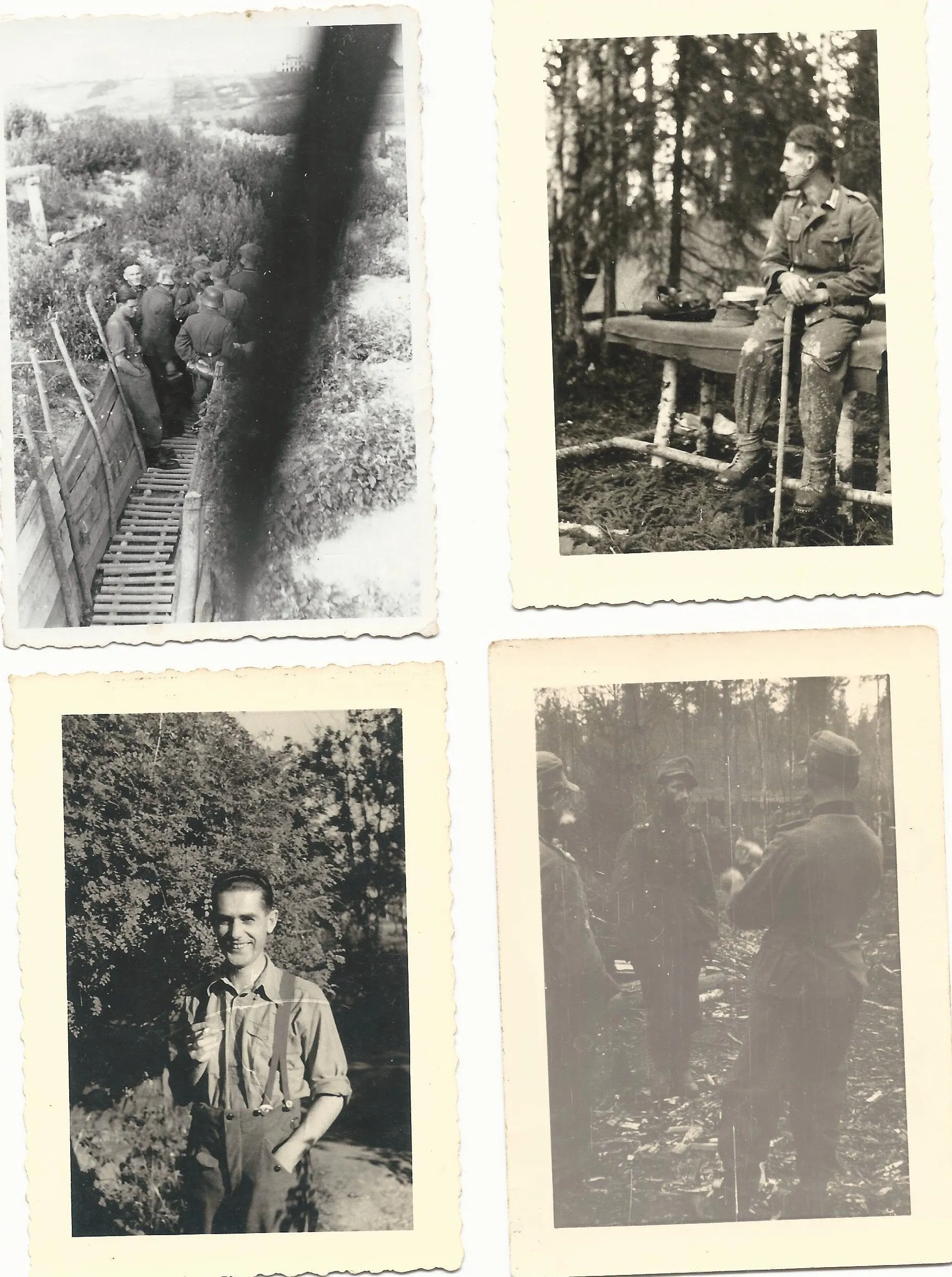 Original German WWII Named Gebirgsjäger Soldbuch with Medals and Photos Grouping