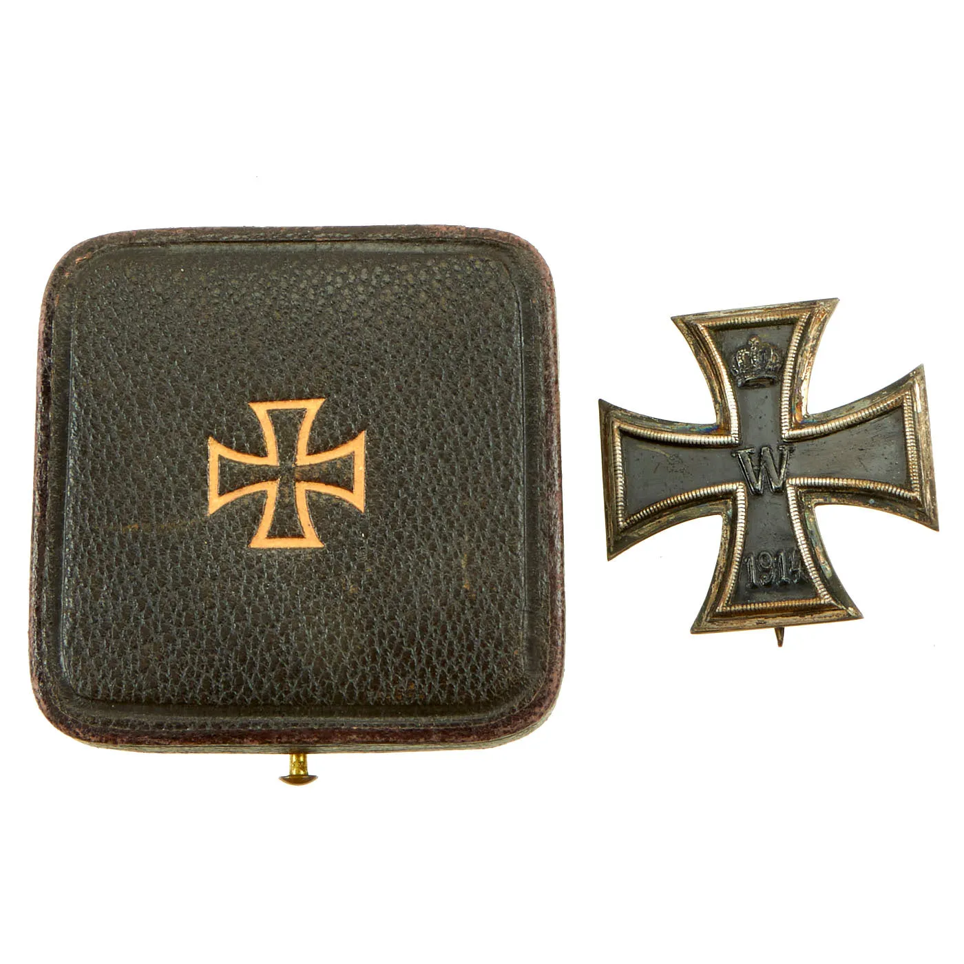 Original Imperial German WWI Cased Prussian Iron Cross First Class 1914 by Königliches Münzamt Orden - EKI