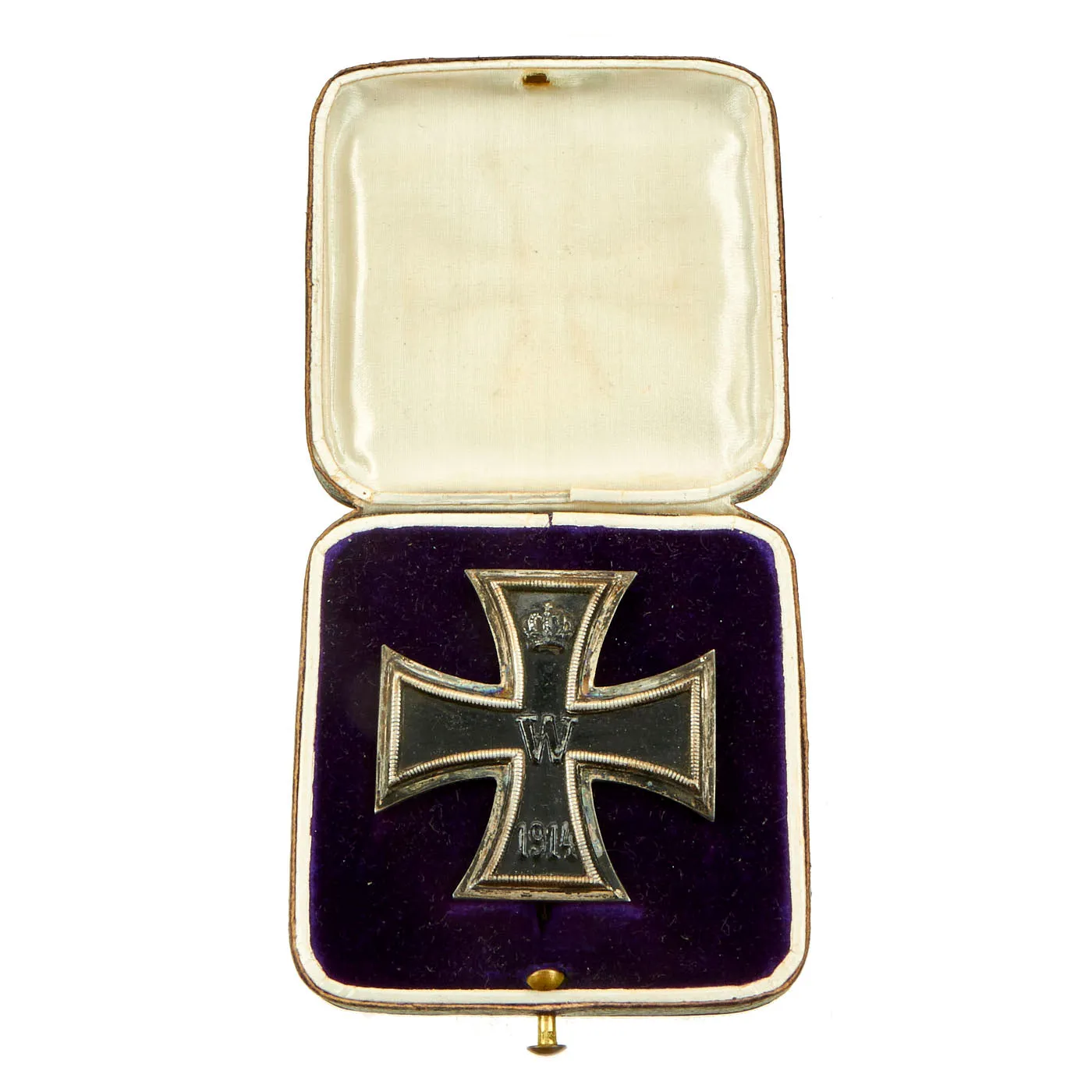 Original Imperial German WWI Cased Prussian Iron Cross First Class 1914 by Königliches Münzamt Orden - EKI