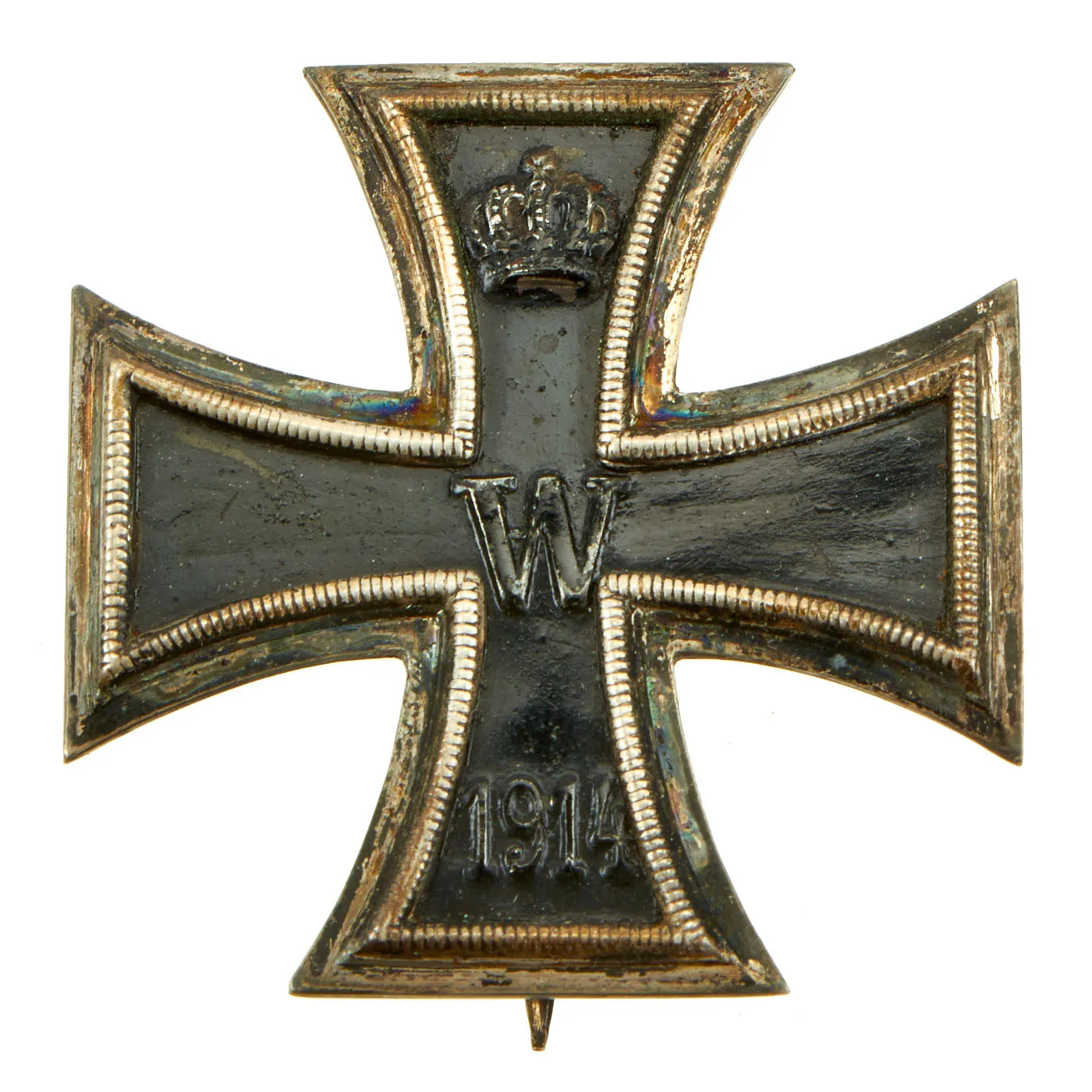 Original Imperial German WWI Cased Prussian Iron Cross First Class 1914 by Königliches Münzamt Orden - EKI