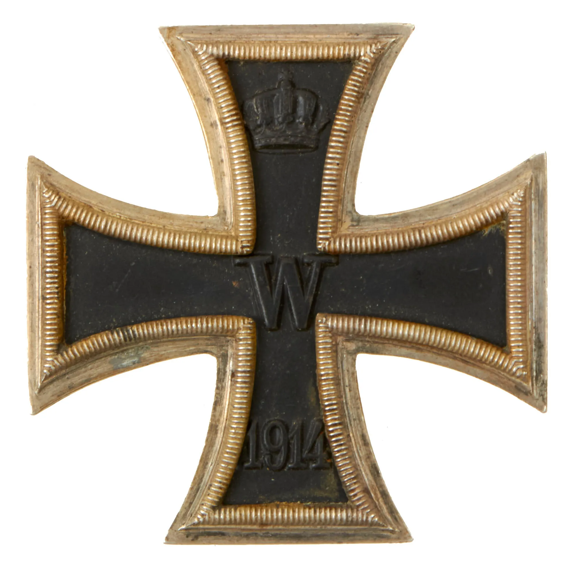 Original Imperial German WWI Prussian Iron Cross First Class 1914 with Pinback by Paul Meybauer, Berlin - EKI