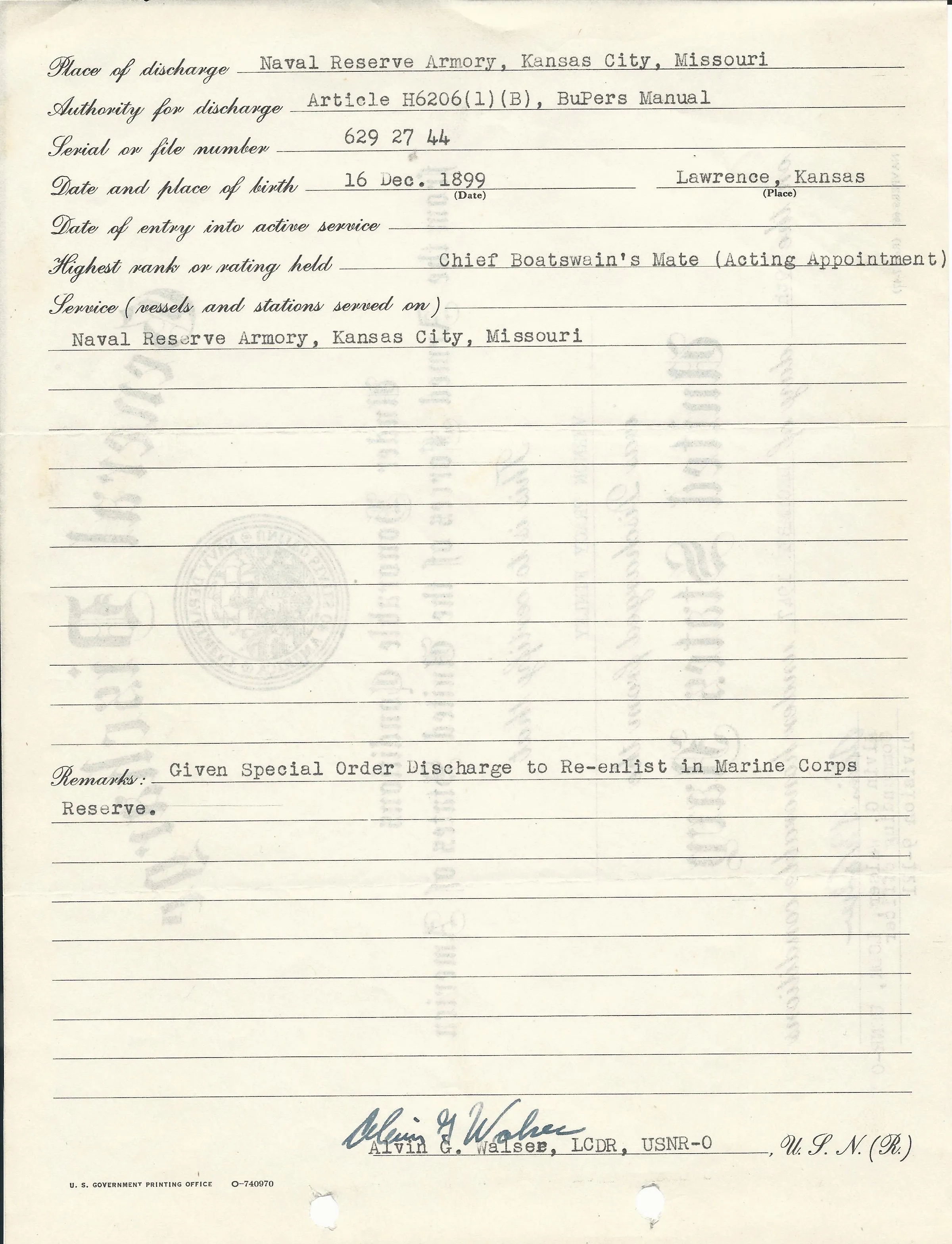 Original WWI U.S. Marine Corps 1st Battalion 5th Marines Company Runner Named Grouping - Vernon Finely