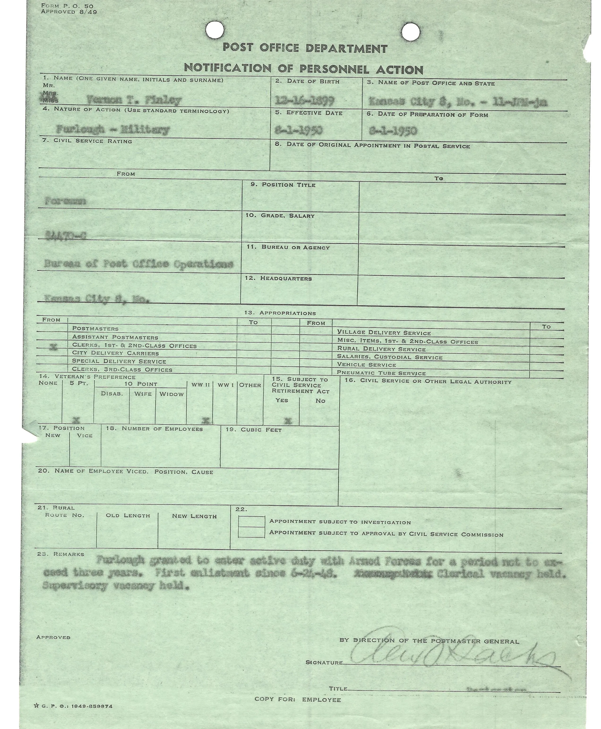 Original WWI U.S. Marine Corps 1st Battalion 5th Marines Company Runner Named Grouping - Vernon Finely