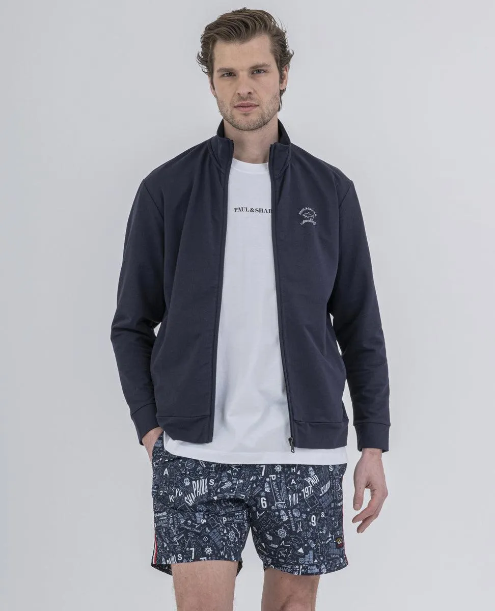 Paul & Shark - Cardigan jogging de coton stretch