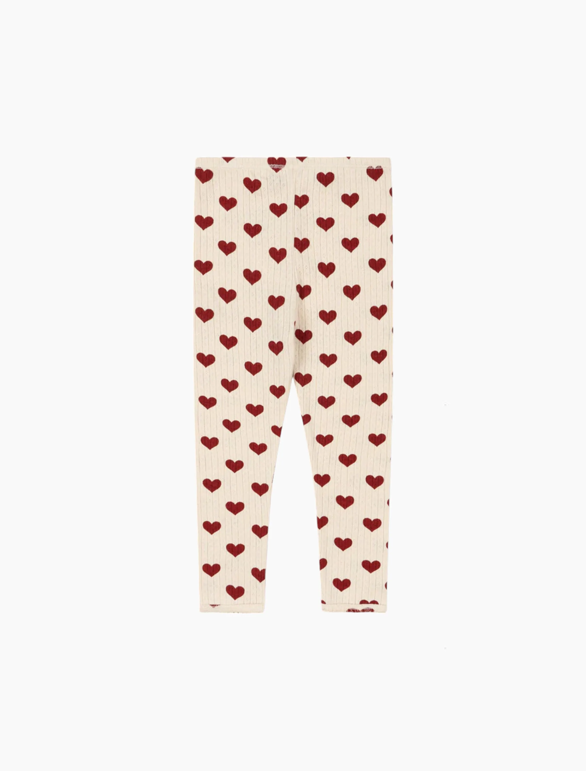 Pointelle Minnie Leggings in Amour Rouge