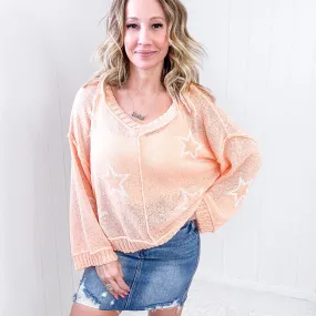 Pol Star Crazy Sherbet Sheer Spring Sweater