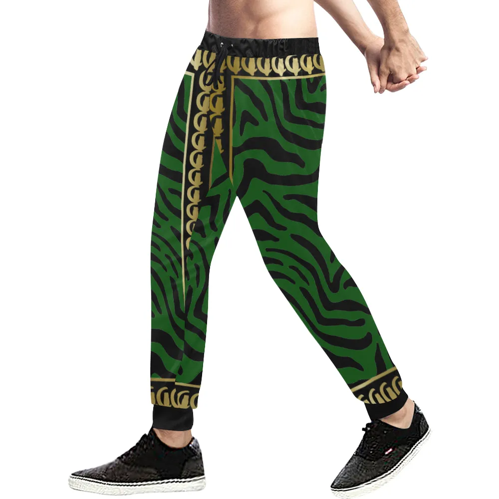 PRIVILEGE Z GREEN Men's All Over Print Sweatpants