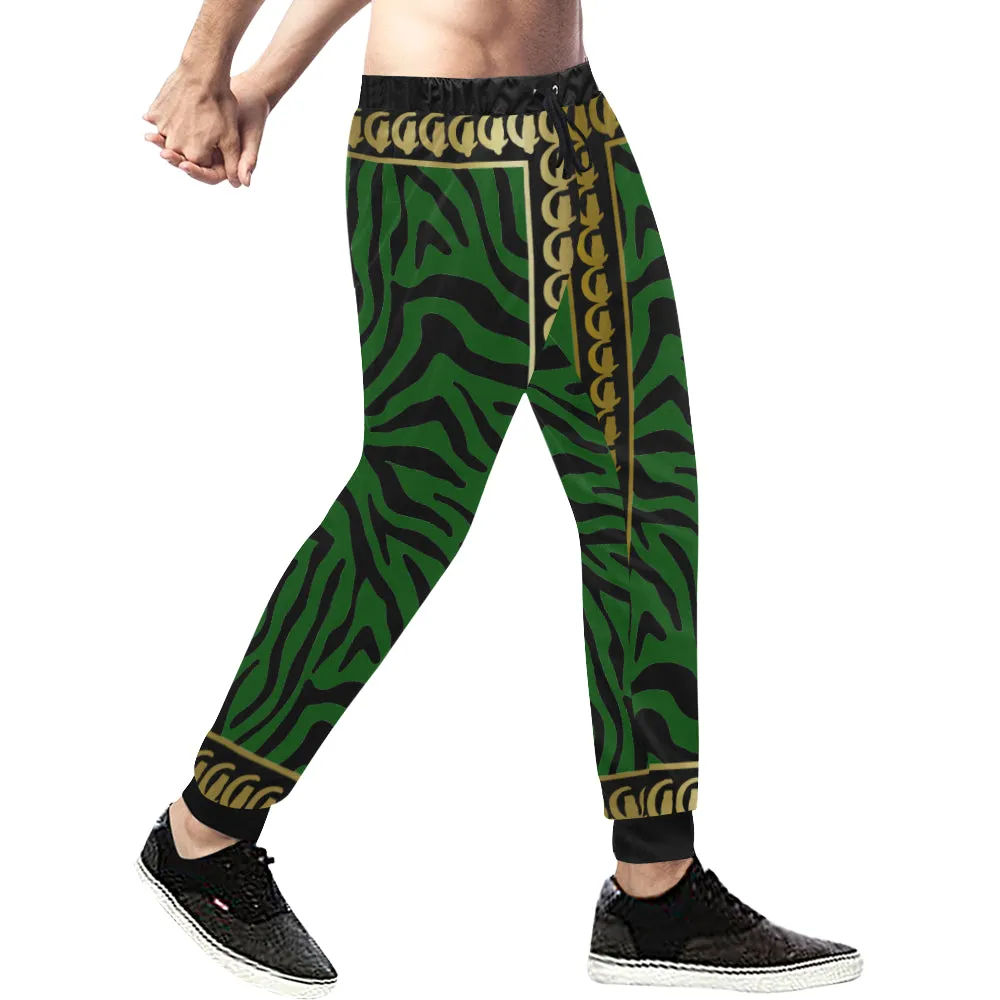 PRIVILEGE Z GREEN Men's All Over Print Sweatpants