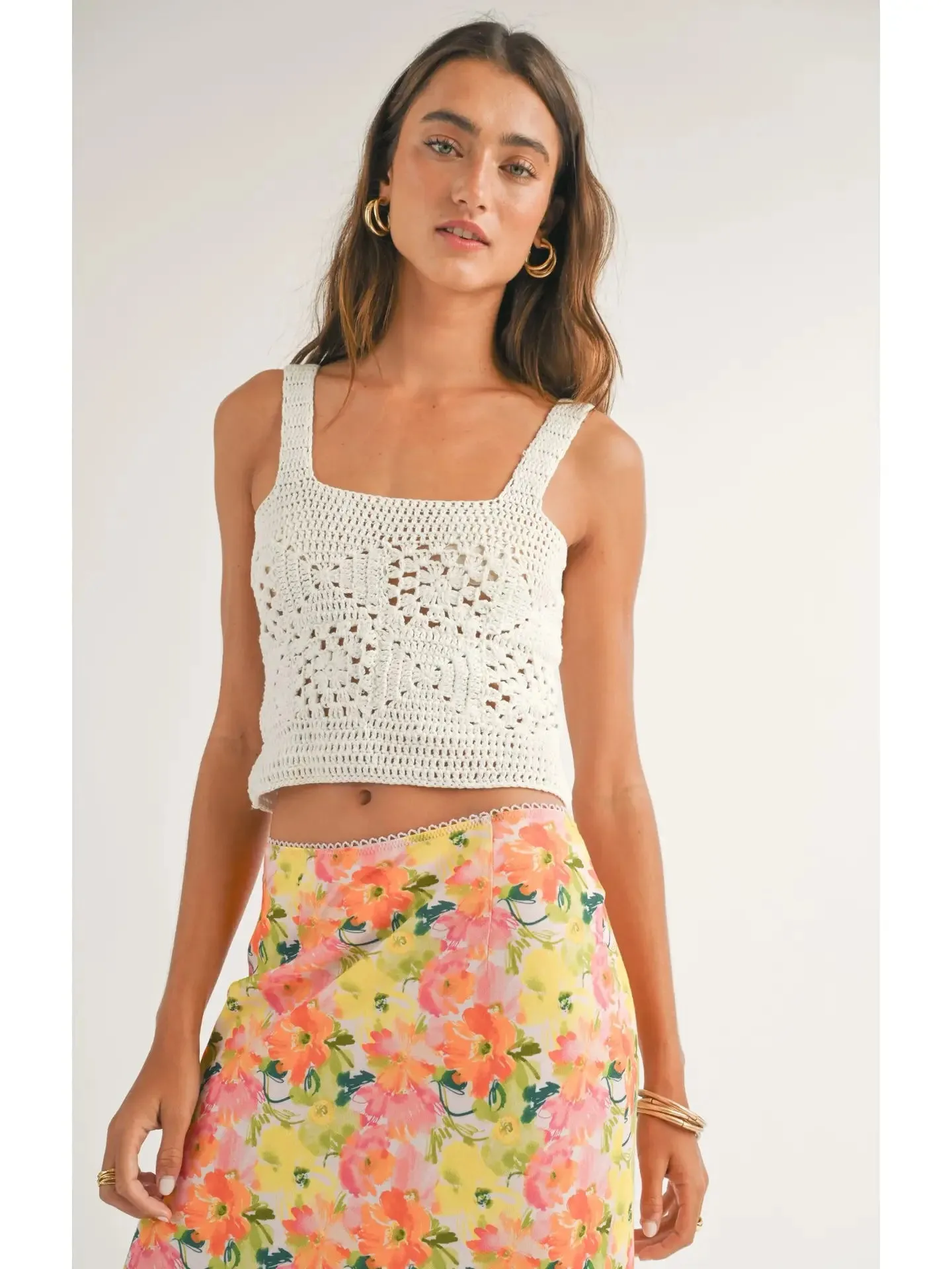 Quinn Crochet Crop Top