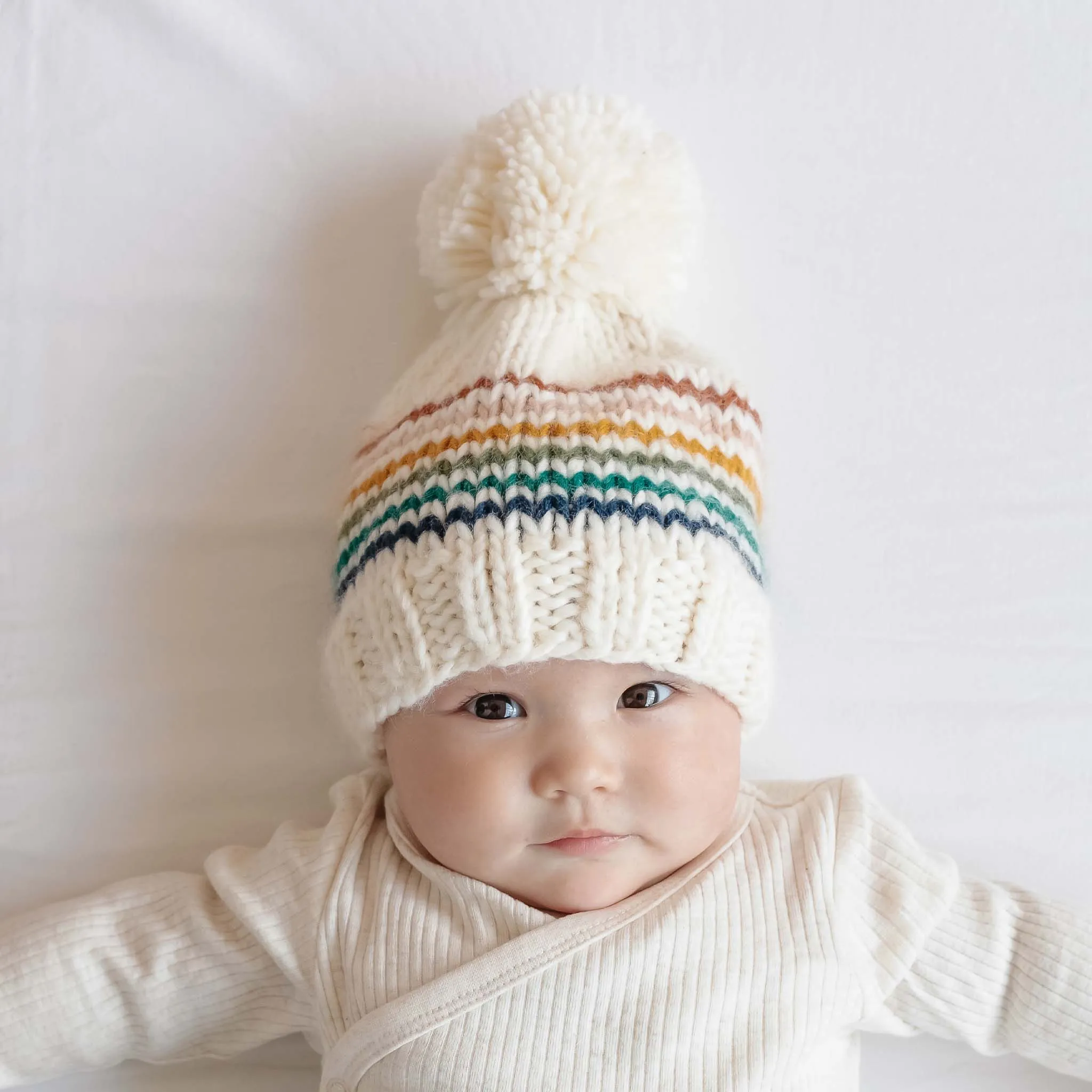 Rainbow Stripe Hat, Retro