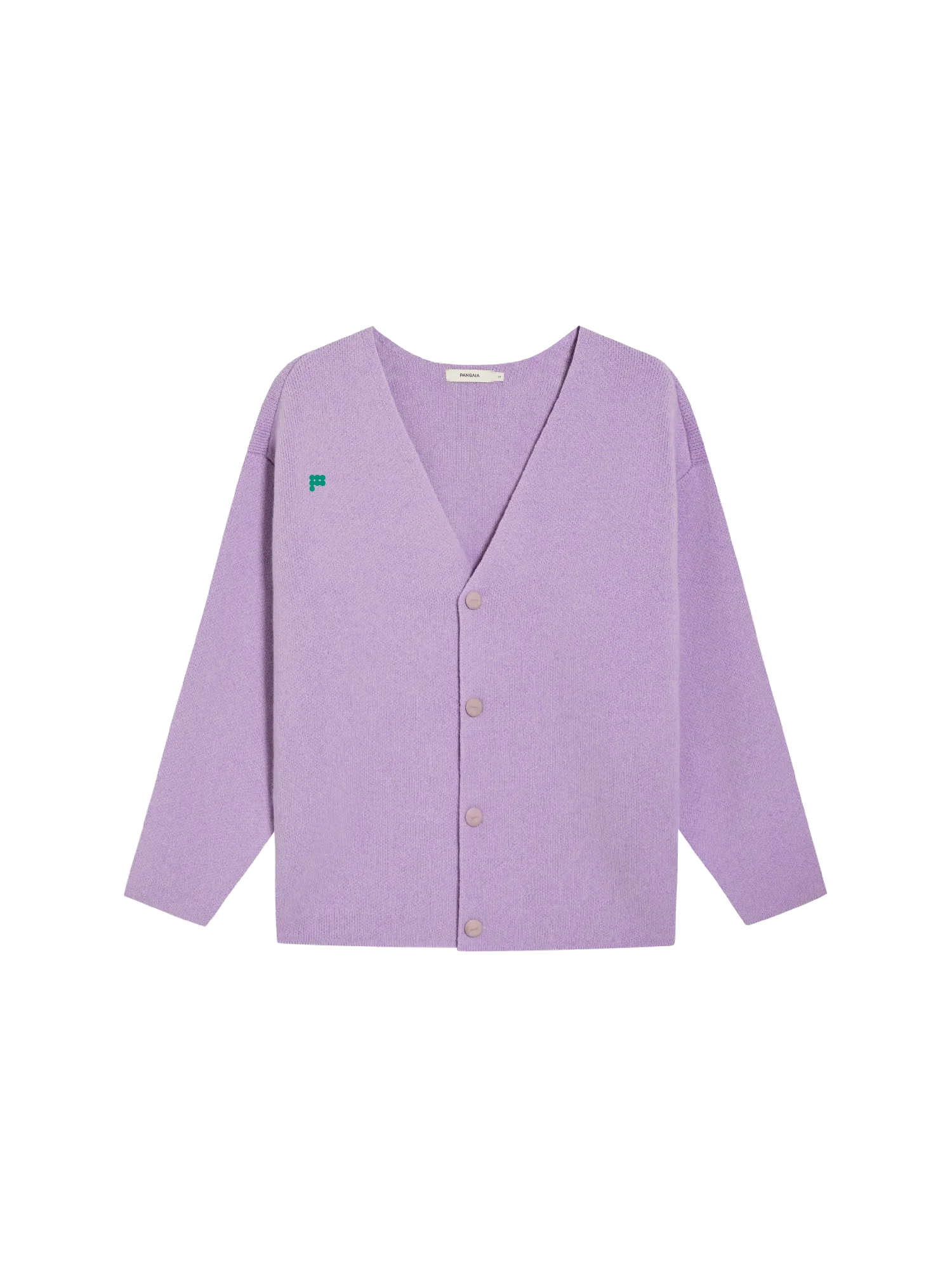 Recycled Cashmere Cardigan—orchid purple