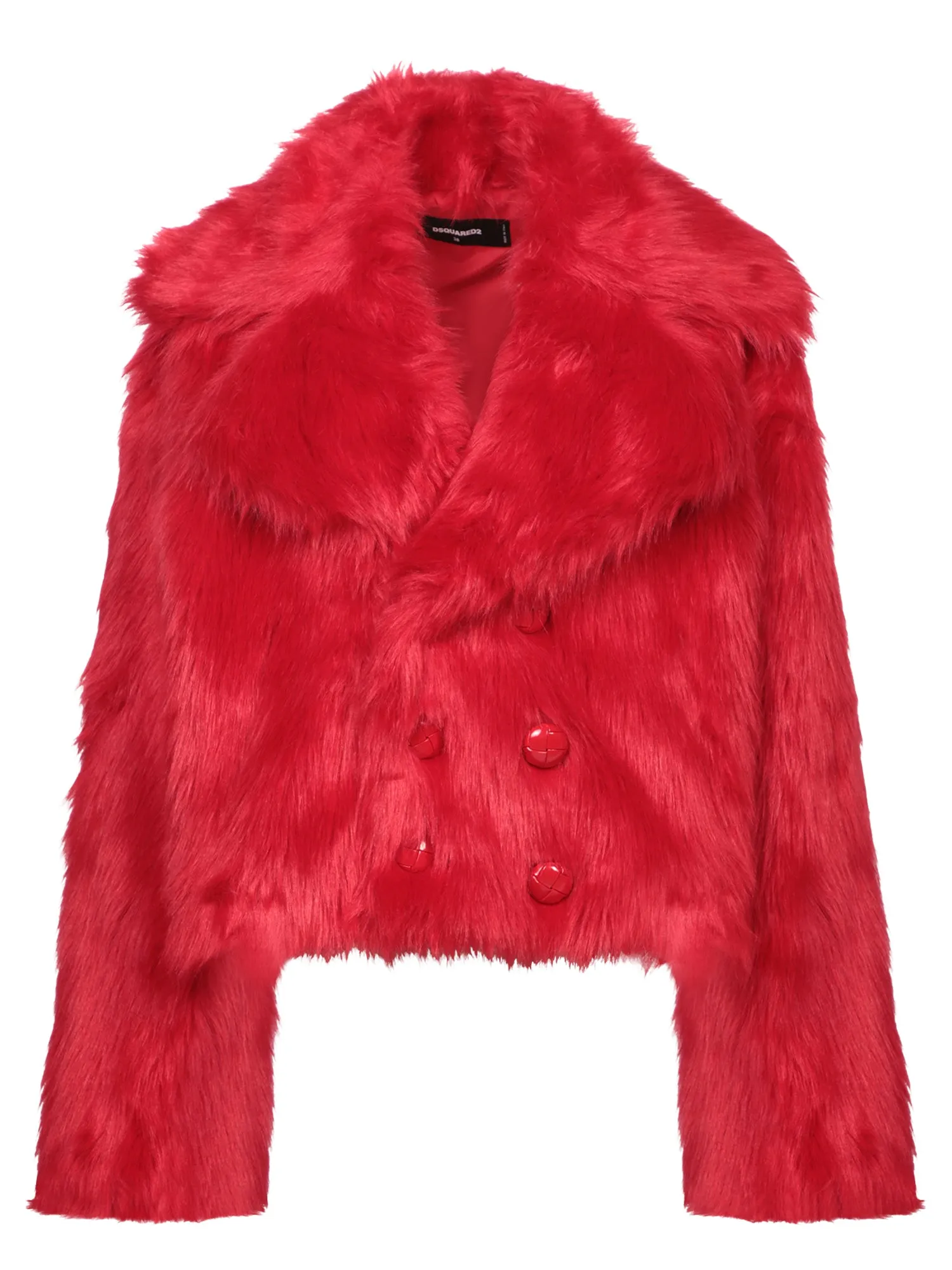 Red Faux Fur Jacket