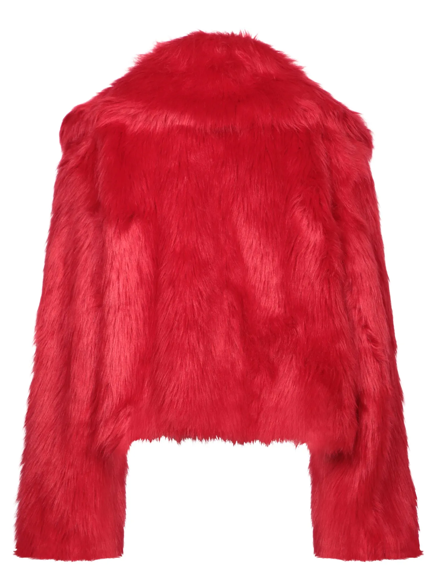 Red Faux Fur Jacket