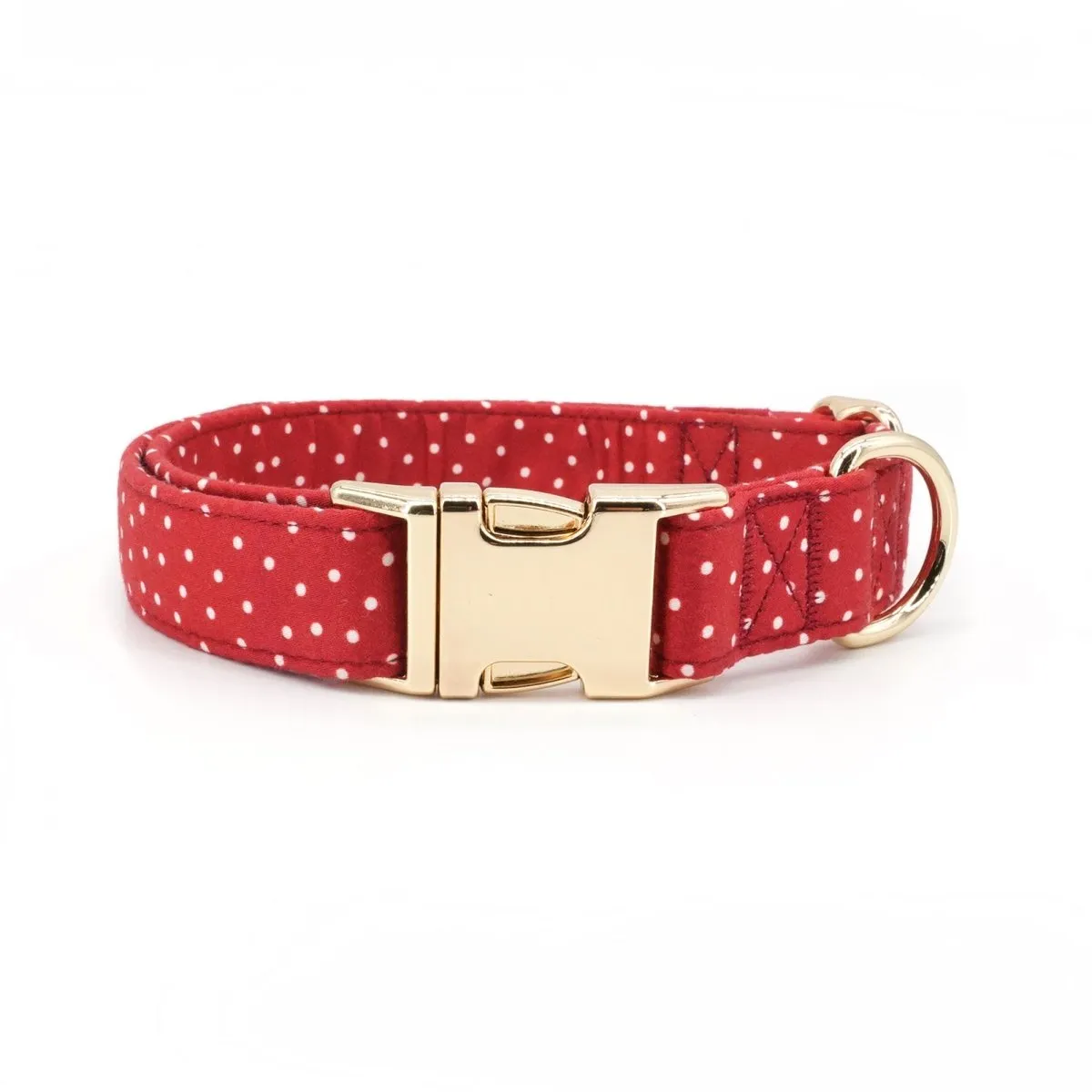 Red Polka Dot Flower Unbreakable Collar™ & Leash Set