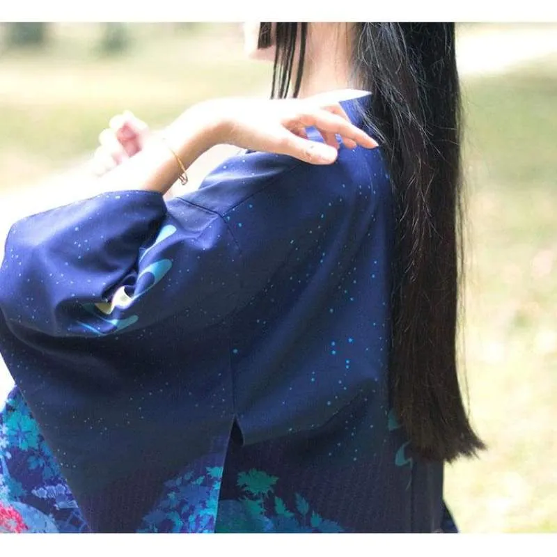 Reindeer Under The Moon Kimono Cardigan