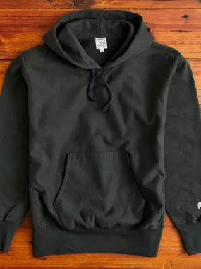 Reverse Weave Heavyweight Pullover Hoodie in Black